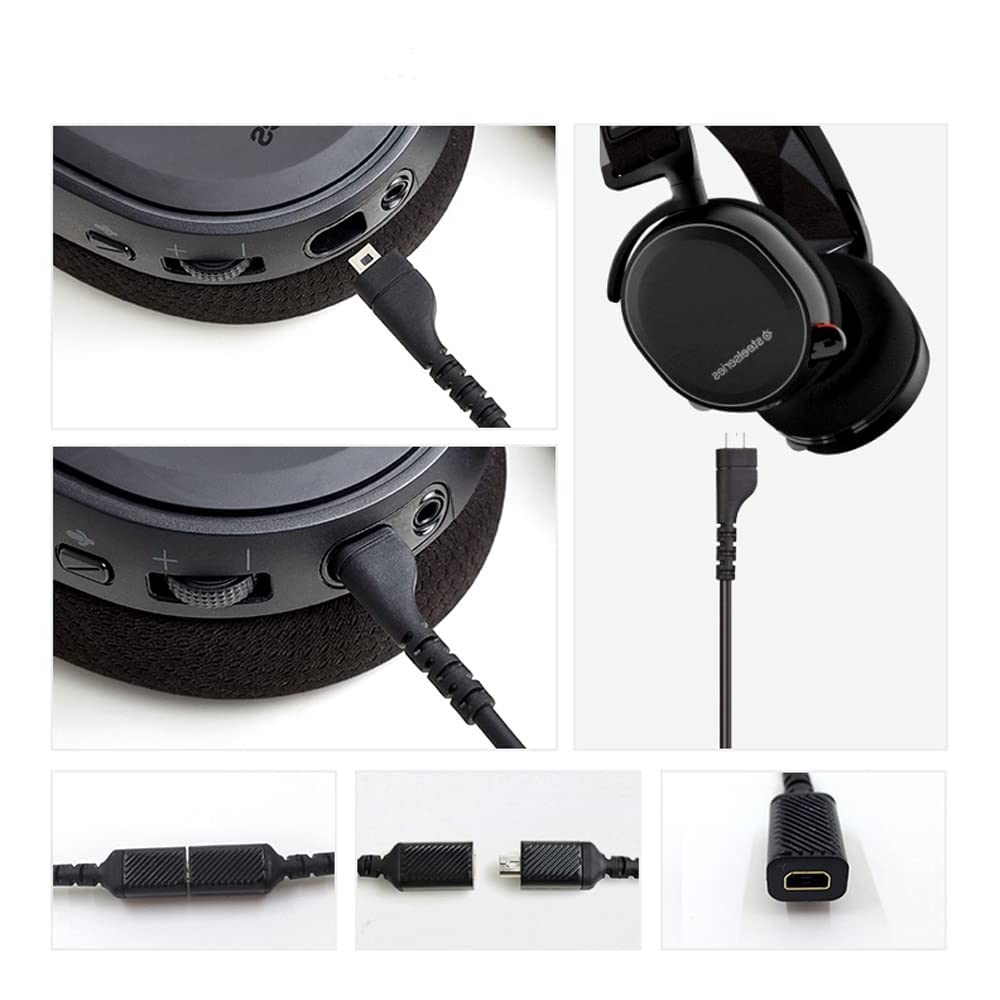 SteelSeries Arctis 3 Replacement Cable - 4.9ft 3.5mm Audio Cord for Gaming Headsets - Compatible with Arctis 3/5/7, PS4, PS5, Xbox One, PC & Mac - Perfect for Gaming, Streaming & Online Meetings