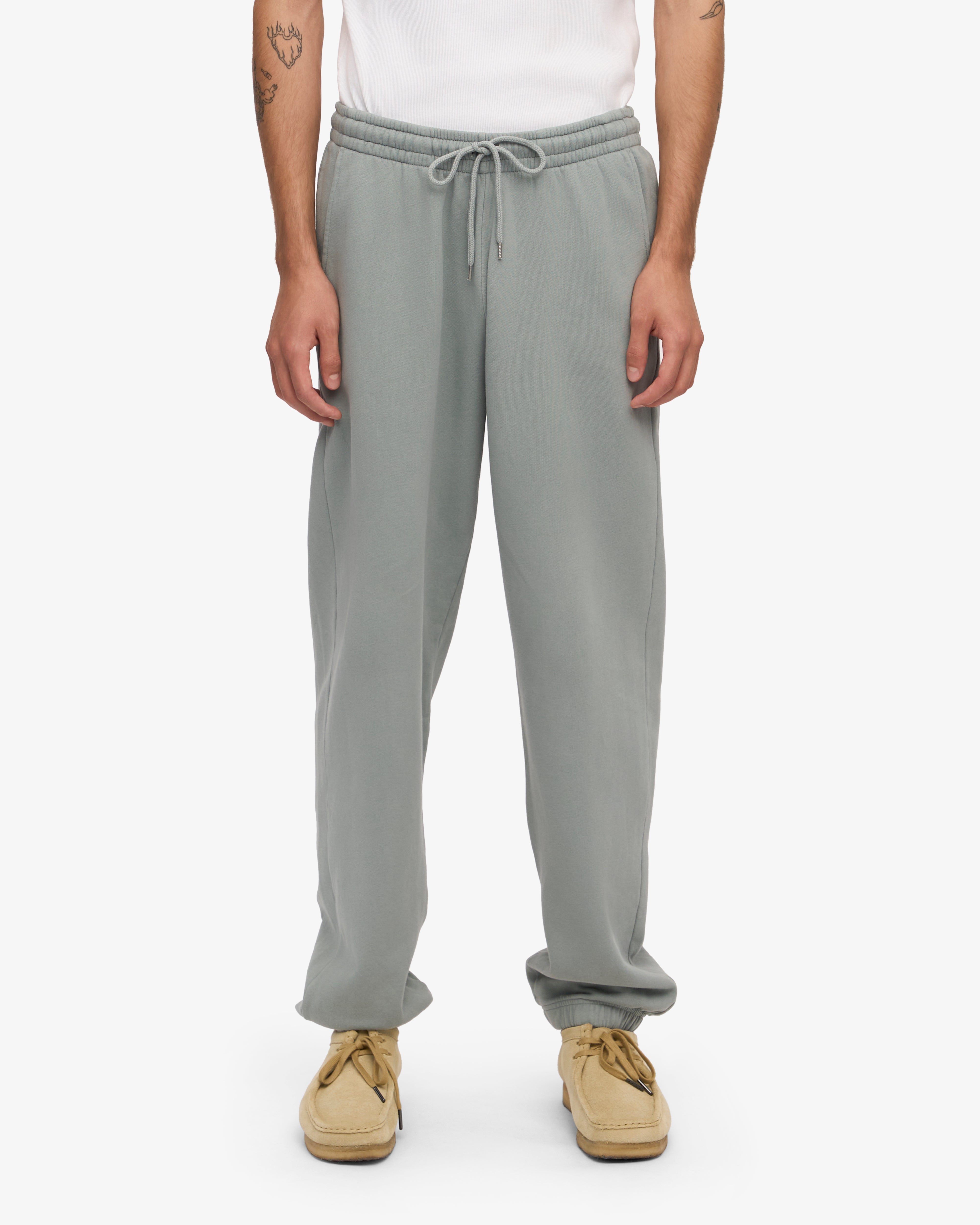 Premium Organic Cotton Sweatpants for Men & Women - Soft & Comfortable Steel Blue Joggers for Lounge, Yoga & Workout