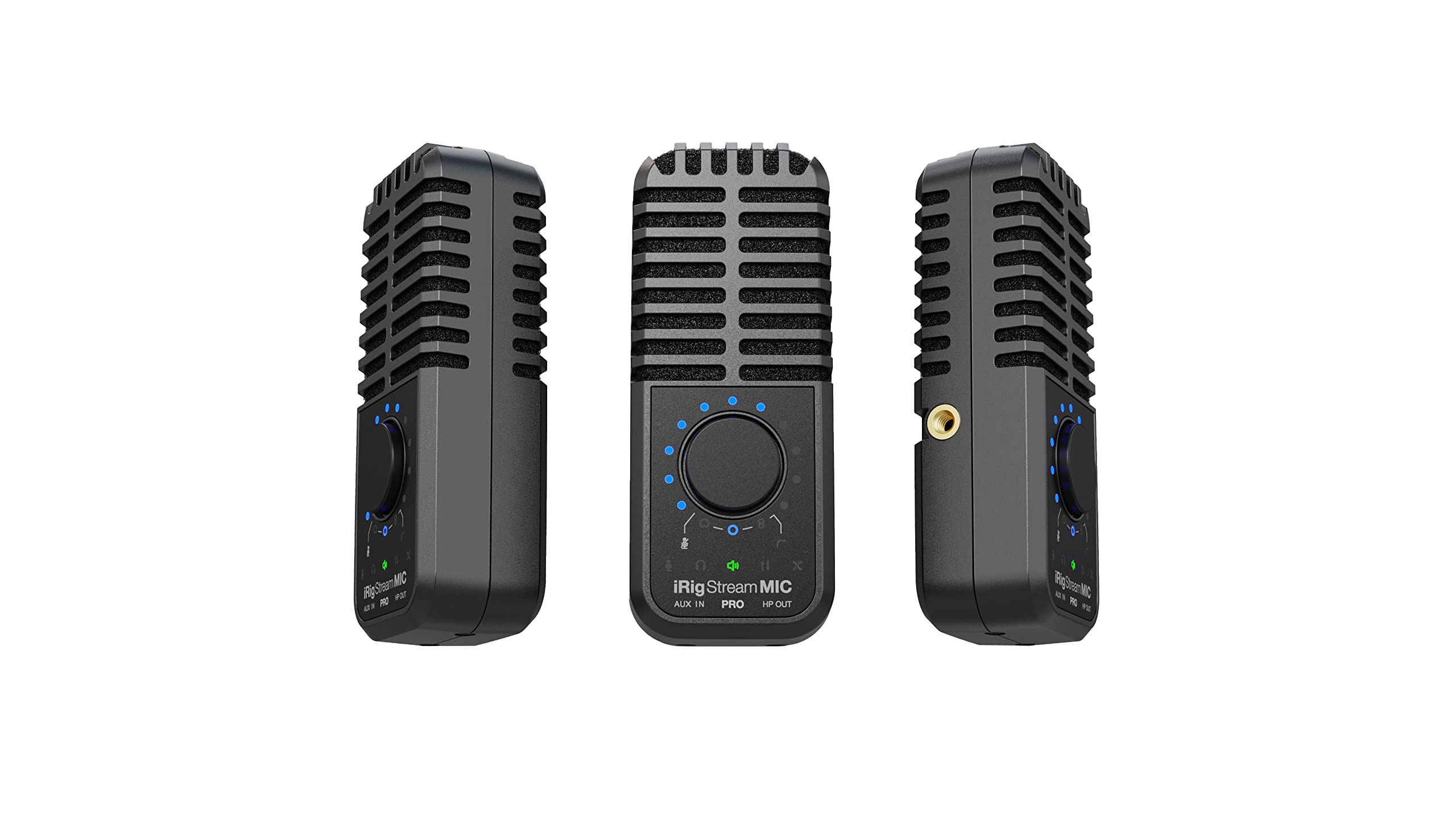 **IK Multimedia iRig Stream Mic Pro - USB & Mobile Microphone with Audio Interface for iPhone, iPad, Android, PC & Mac - Ideal for Podcasting, Singing, Recording, Gaming & Live Streaming**