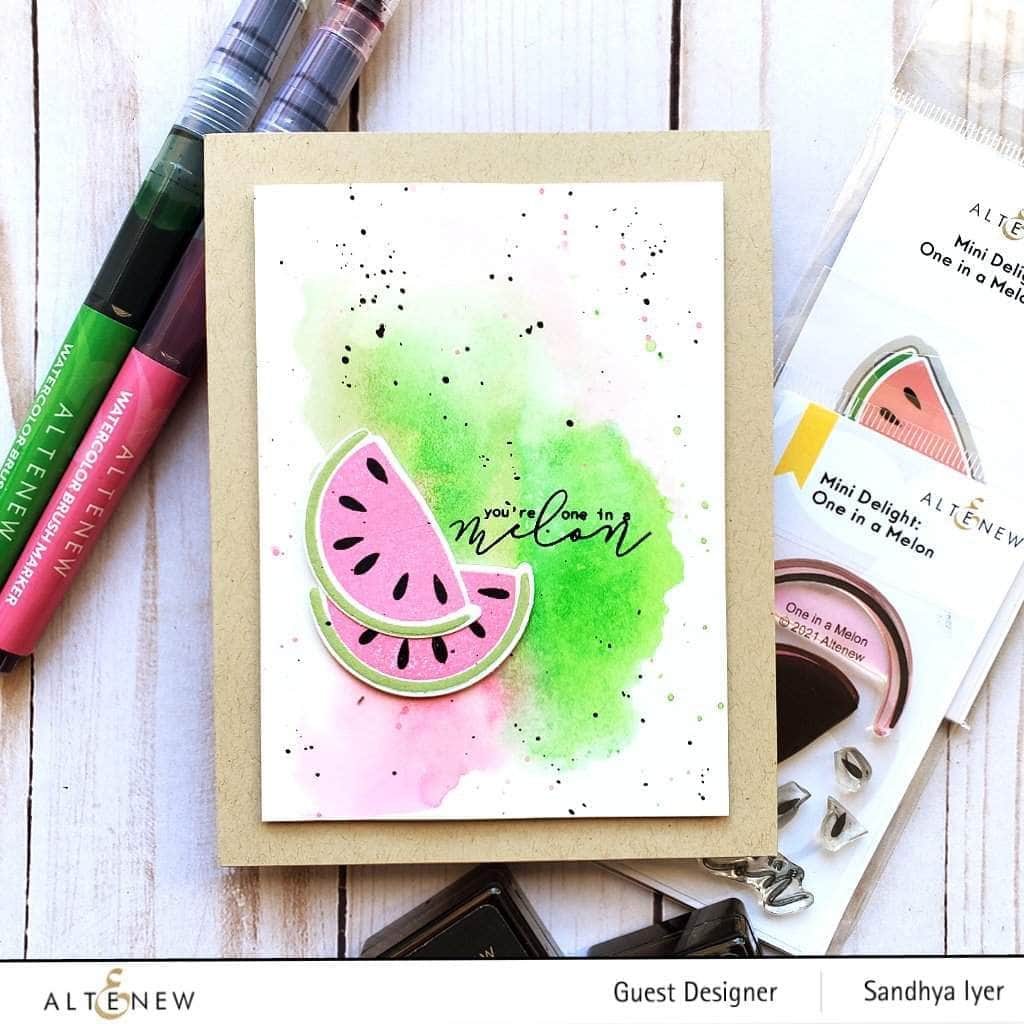 Mini Delight Watermelon Stamp & Die Set for Scrapbooking, Card Making, DIY Crafts - Perfect for Summer Invitations & Party Decorations