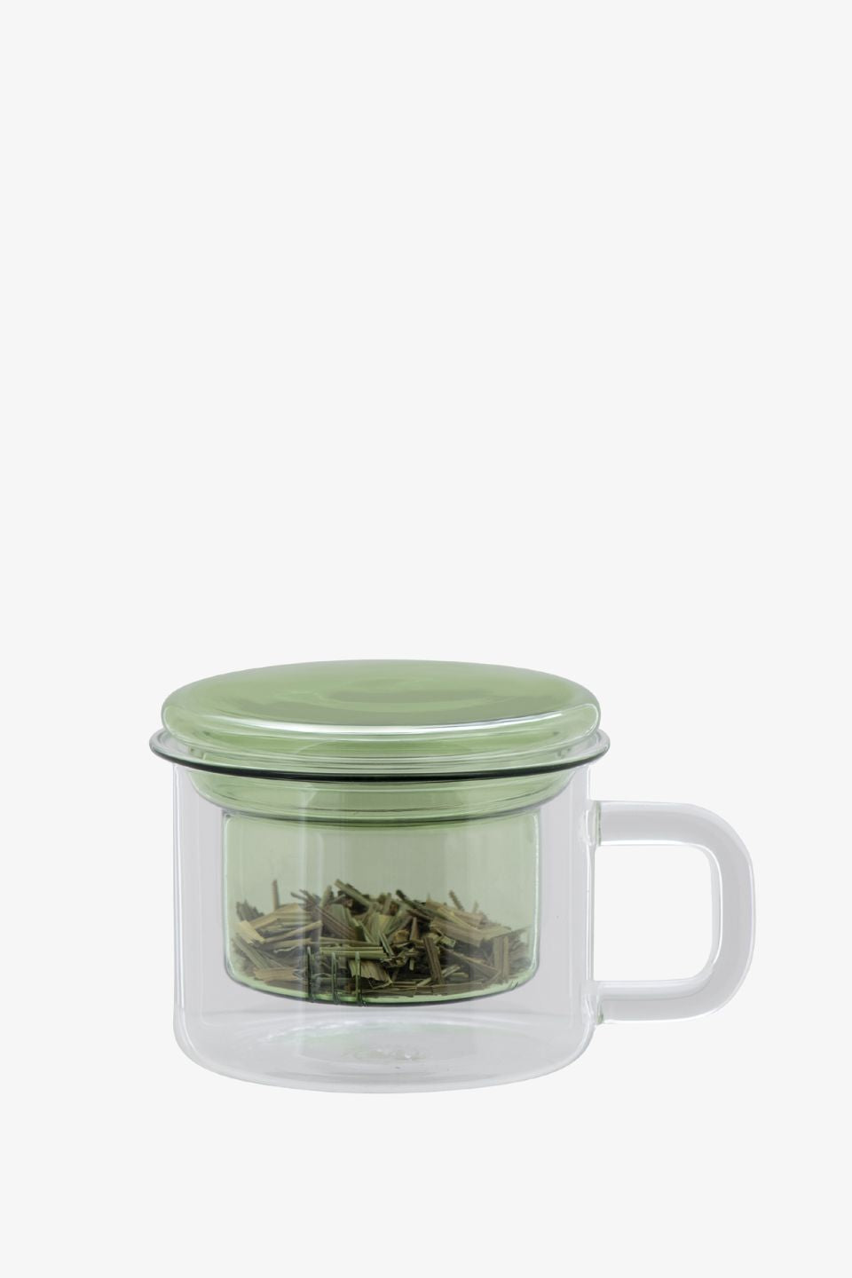 Premium Moss Teaware Set for One - Handcrafted Ceramic Tea Cup with Infuser - Perfect for Home, Office & Meditation Relaxation