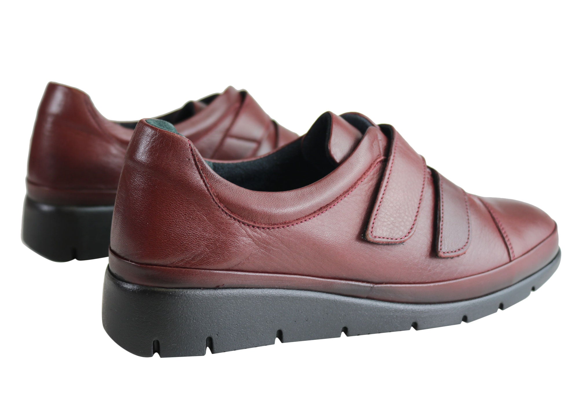 Orizonte Kerri Women's Comfortable Adjustable Strap Leather Flats - European Style Casual Shoes for Work, Walking & Everyday Wear