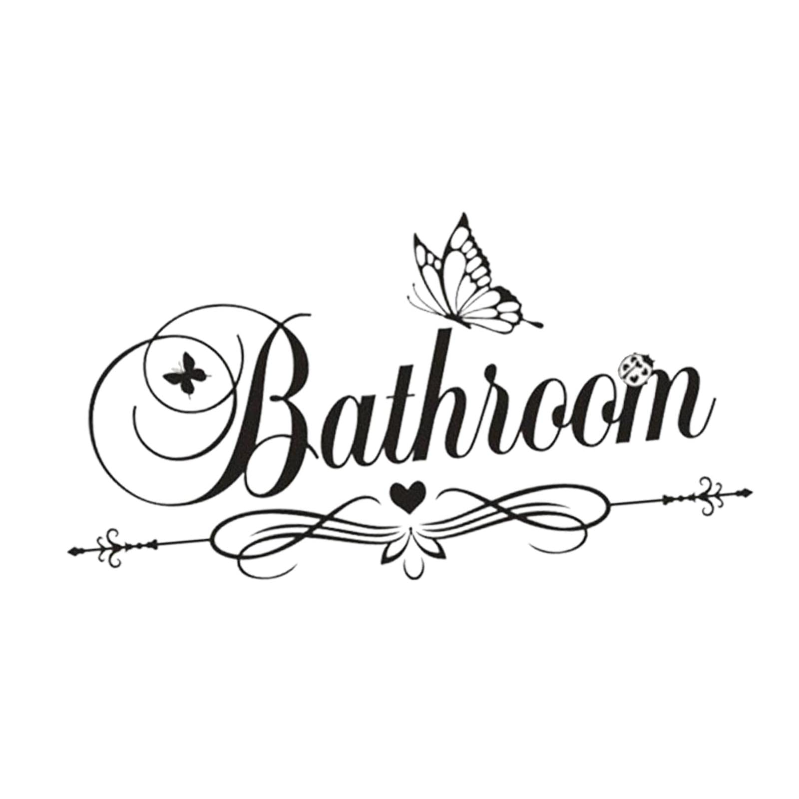 Self-Adhesive Bathroom Door Sticker - Waterproof Wall Decals & Toilet Wall Murals for Home Decor, DIY Art, and Bathroom Accessories - Perfect for Bathroom Renovation, Apartment Upgrades, and Interior Design