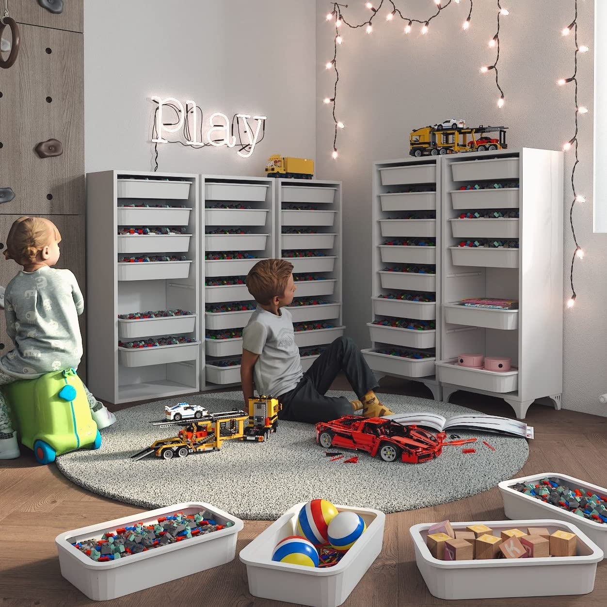 Comfyt White Dresser & Storage Organizer - 8-Shelf Wood Cabinet for Closet, Bathroom, Office, Kitchen, Garage & Pantry | Perfect for Shoes, Bins & Drawers | Space-Saving Home & Office Storage Solution