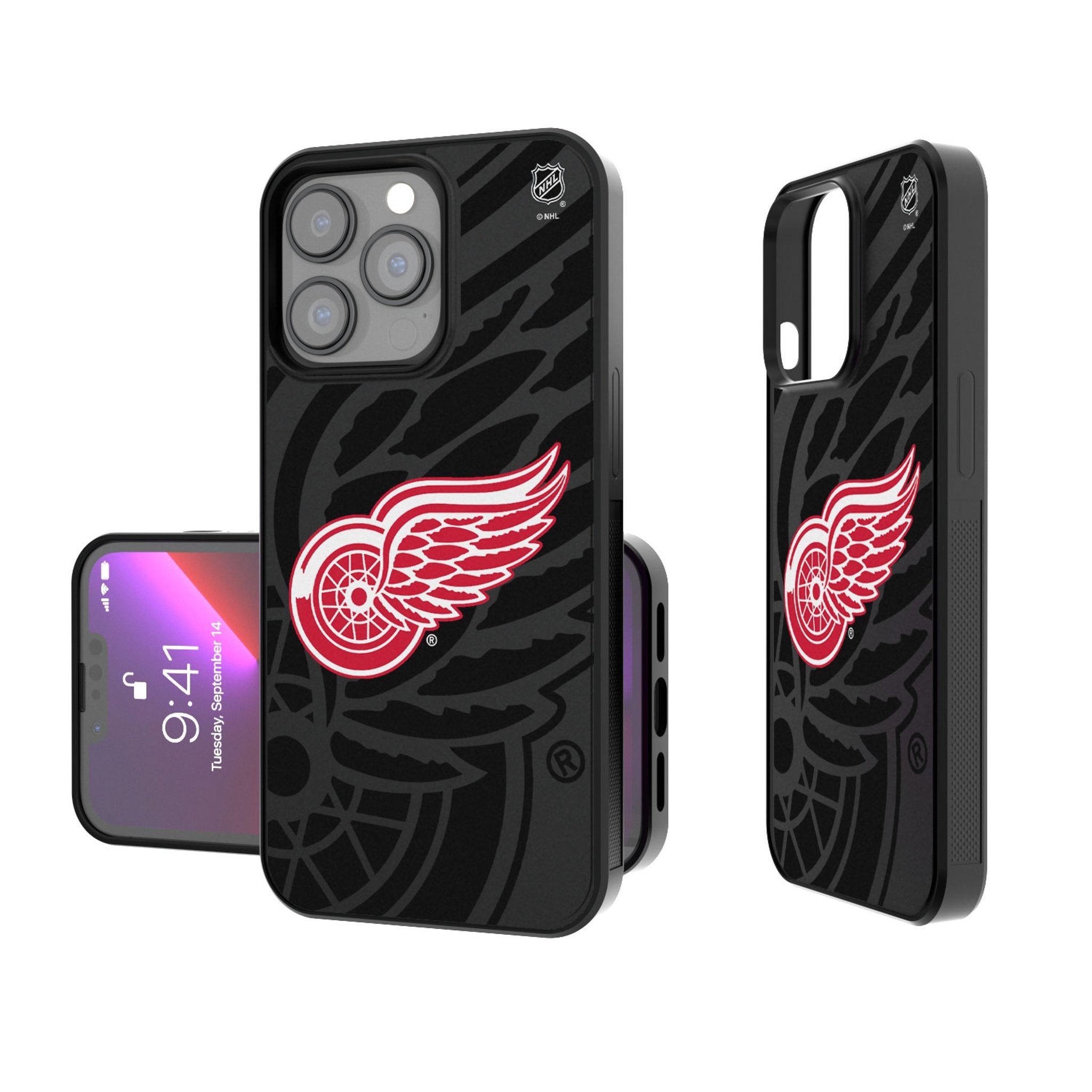 Detroit Red Wings Monocolor Tilt Bump Phone Case - Durable Protective Cover for iPhone & Samsung - Perfect for Hockey Fans & Everyday Use