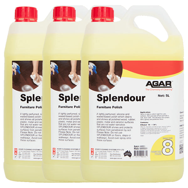 Premium Agar Splendour Wood Furniture Polish & Restorer - Protects & Enhances Wood Surfaces for Home, Office & Antique Furniture Care