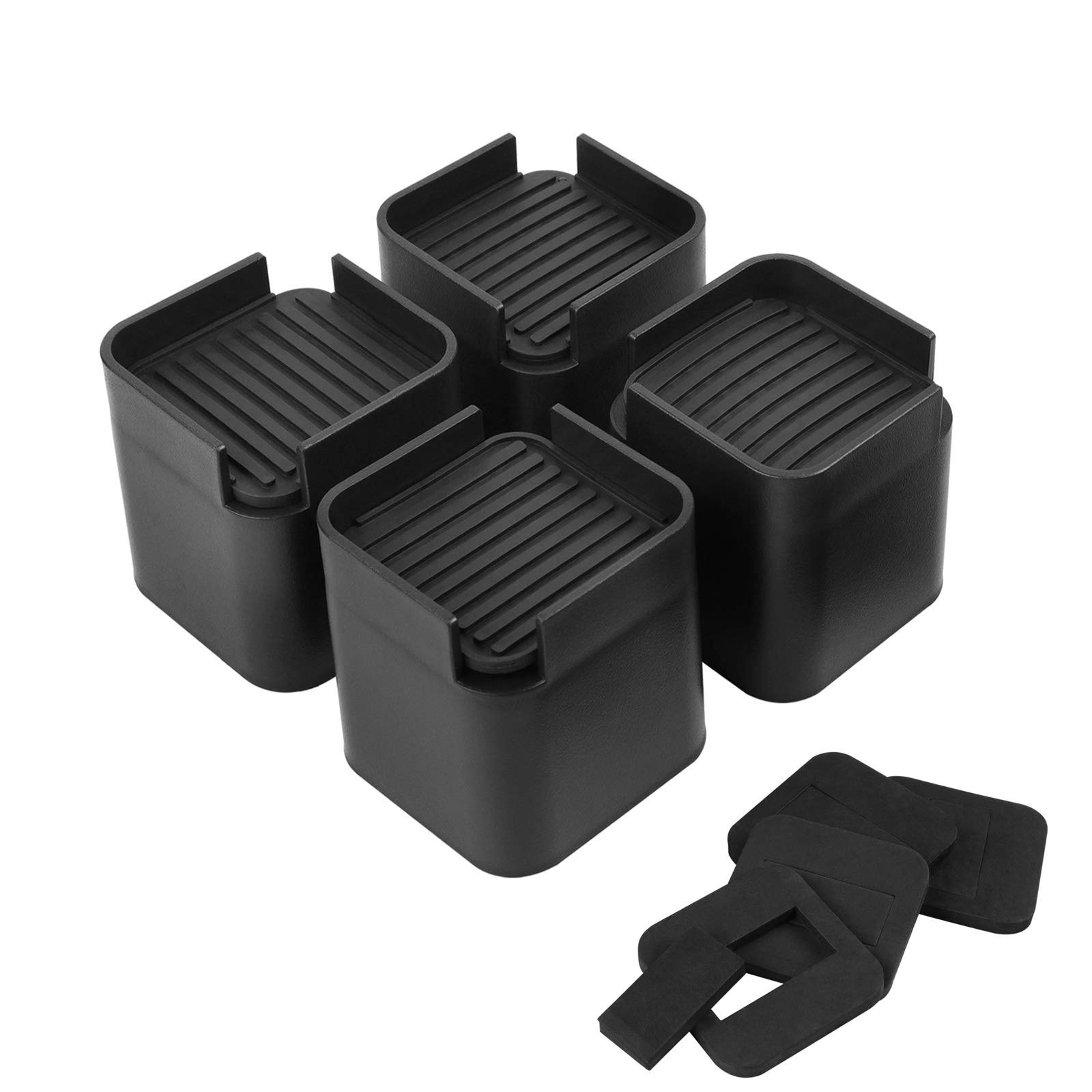 BTSD-home Adjustable Bed Risers 8 Pack - 3