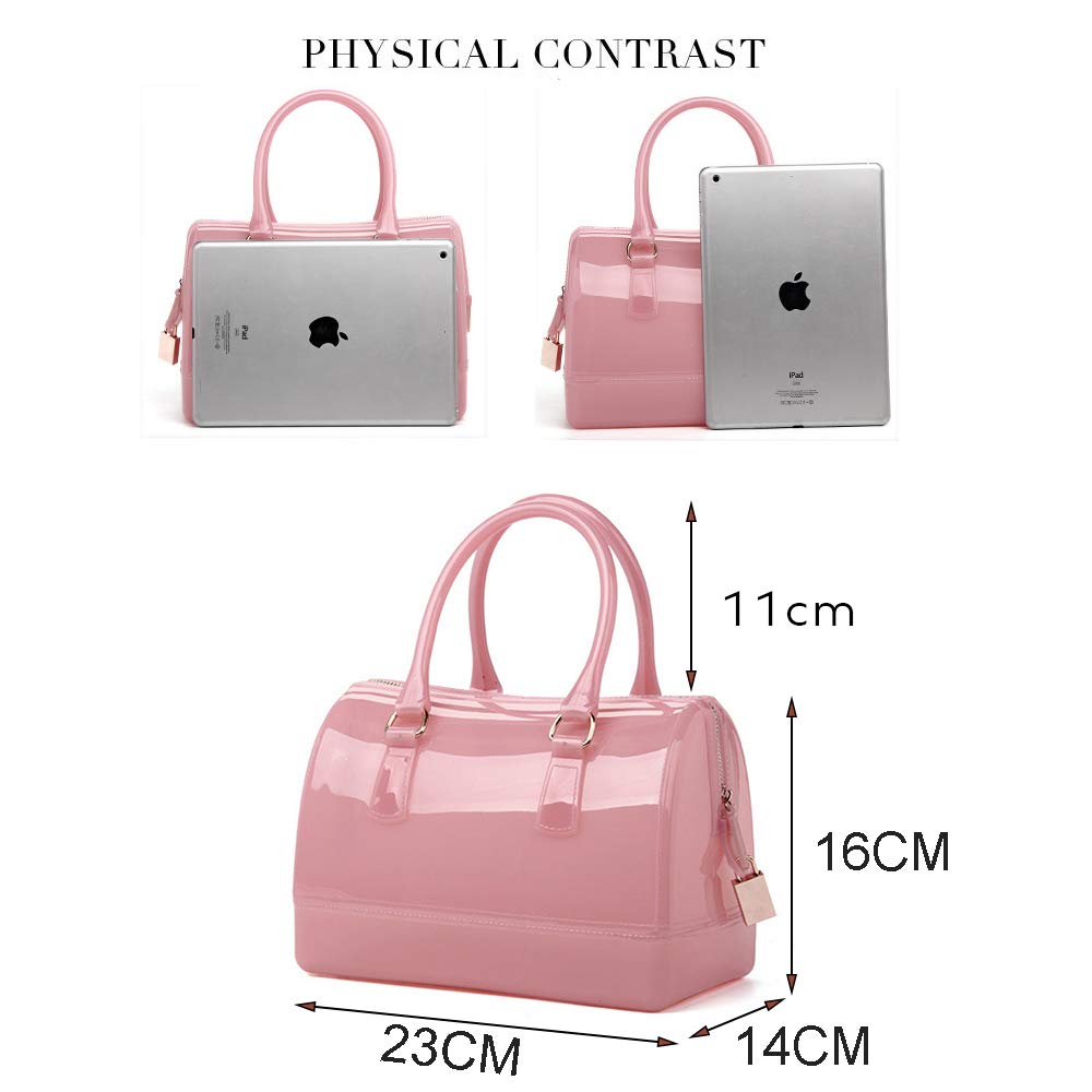 Women's Transparent Jelly Shoulder Bag - Summer Candy Color Handbag for Beach, Pool, Music Festivals & Outdoor Activities