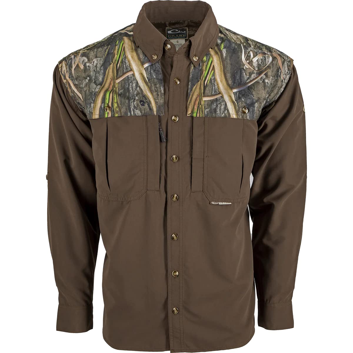 Drake Waterfowl Men's Collared Button-Up Shirt - Comfortable Hunting & Outdoor Casual Wear for Men