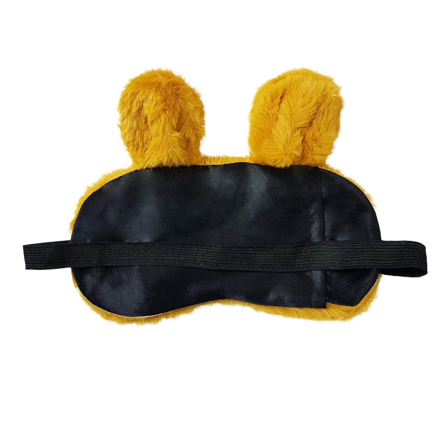 Jenna™ Cute Bunny Yellow Fur Sleep Mask for Women & Men - Soft Eye Cover for Insomnia Relief, Meditation, Puffy Eyes & Dark Circles - Perfect for Travel, Nap & Relaxation at Home