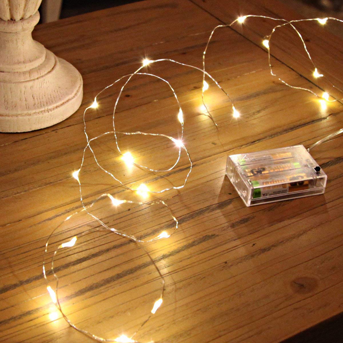 Ariceleo 2-Pack LED Fairy Lights - 5m Warm White for Bedroom, Wedding & Party Decor