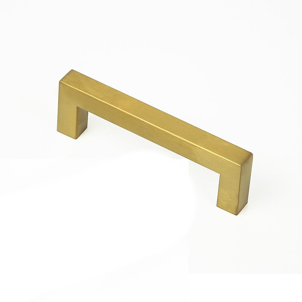15 Pack Brushed Brass Drawer Pulls - 96mm Kitchen Cabinet Handles with Gold Finish - Perfect for Modern Cabinets, Dressers & Furniture Upgrades