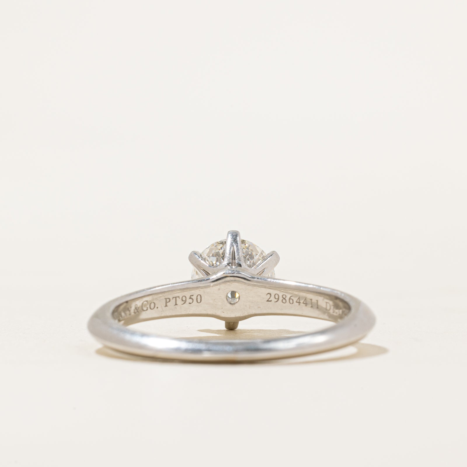 Tiffany & Co. The Tiffany® Setting Engagement Ring - 1.16 Carat Round Brilliant Cut Diamond in Platinum, Size 7.5 | Perfect for Proposals, Anniversaries & Special Occasions
