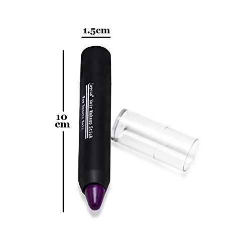 Non-Toxic Temporary Hair Chalk Dye - Professional Hair Color Crayon for Covering White Hair (2 Pack Black) | Perfect for Parties, Halloween & Creative Hairstyling
