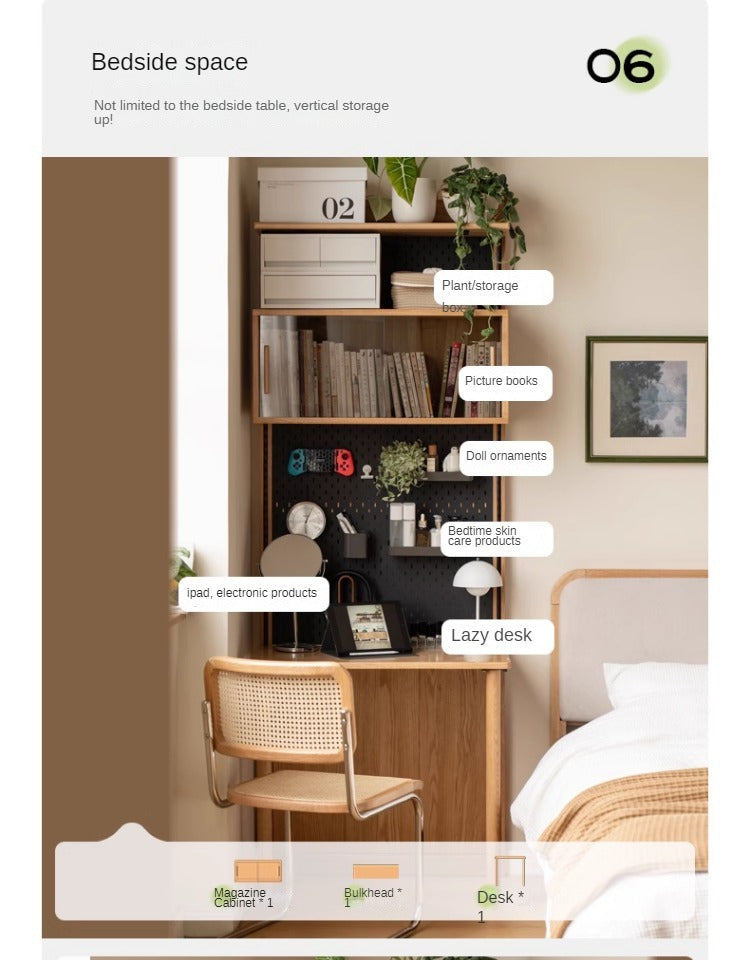 Oak Solid Wood Wall Hanging System & Storage Rack Combo - Durable Wooden Shelf Organizer for Kitchen, Bathroom, Bedroom & Office Storage Solutions