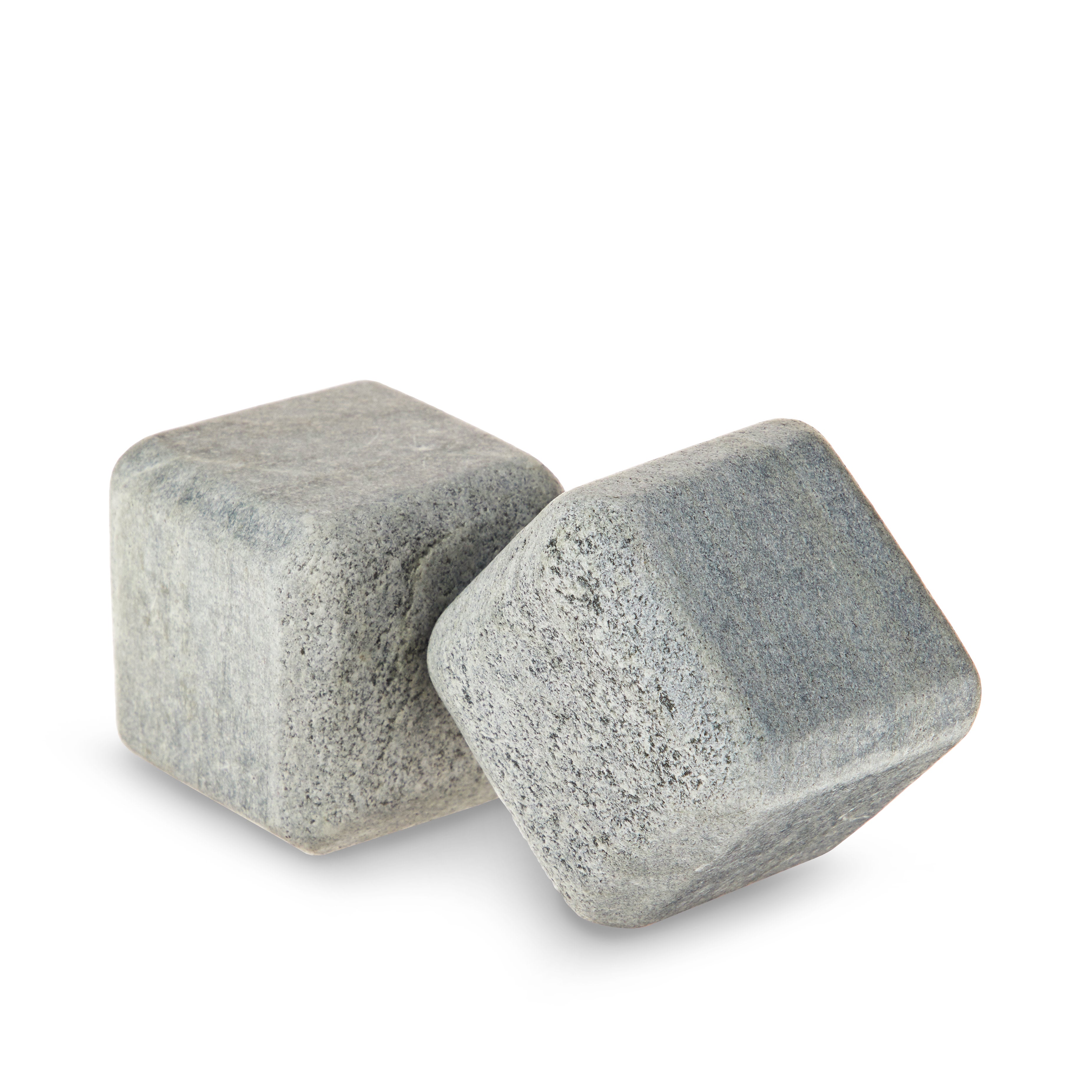 Premium Natural Soapstone Cubes Set of 2 - Glacier Rocks for Home Decor, Massage Therapy & Spa Relaxation - Perfect for Aromatherapy, Feng Shui & Stress Relief