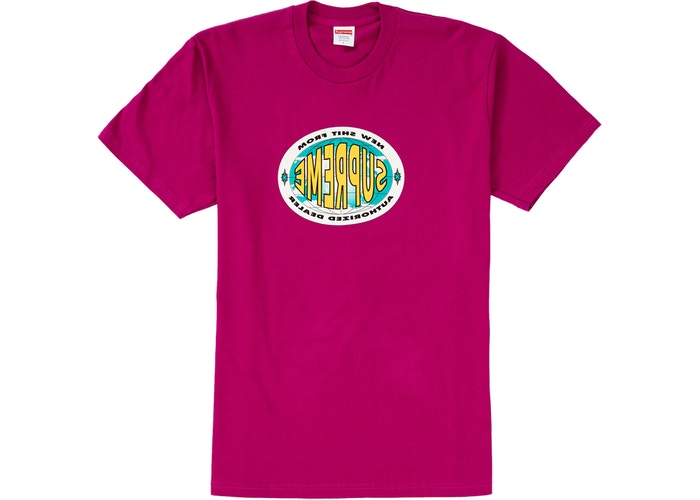 Supreme New Shit Tee Magenta - Trendy Streetwear T-Shirt for Men & Women | Perfect for Casual Wear, Concerts, and Urban Fashion