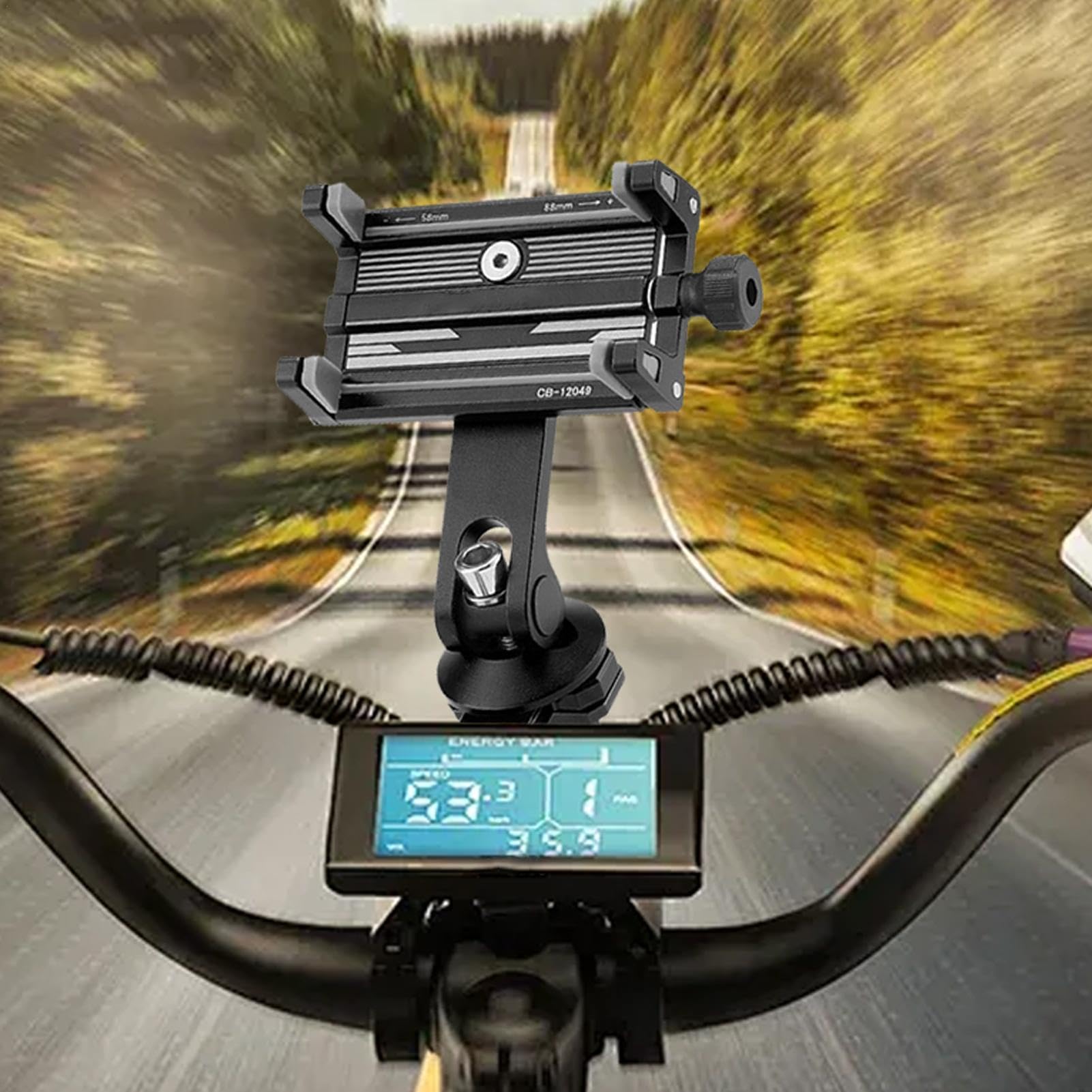 Shockproof Bike Phone Mount - Universal Handlebar Smartphone Holder for Cycling, Running & Outdoor Sports | Waterproof Phone Bracket for Bicycle, Motorcycle & Scooter | Perfect for GPS Navigation & Fitness Tracking