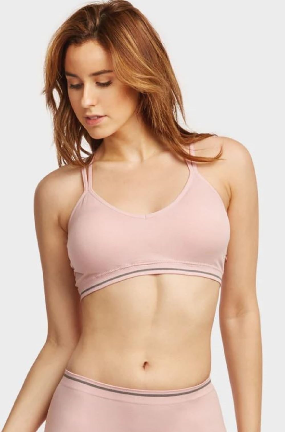 Sofra Women's 6-Pack Seamless Sports Bras - Comfortable Workout Tops for Yoga, Running & Gym - Moisture Wicking & Breathable Activewear