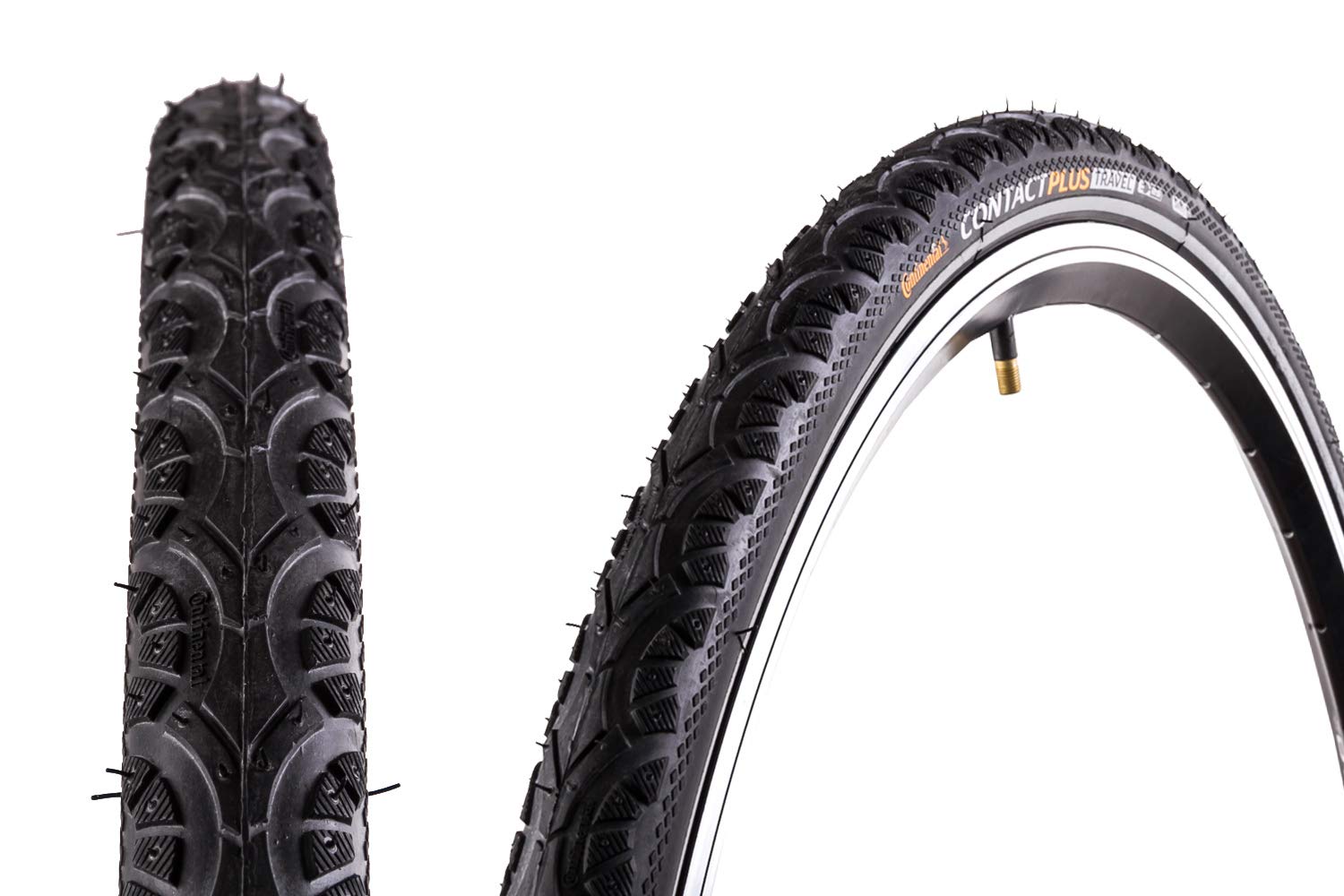 Continental Country Plus Travel ETRTO (42-622) 700 x 42 Reflex Bike Tires - Black | Durable Road & Gravel Bicycle Tires for Commuting, Touring & Adventure Cycling