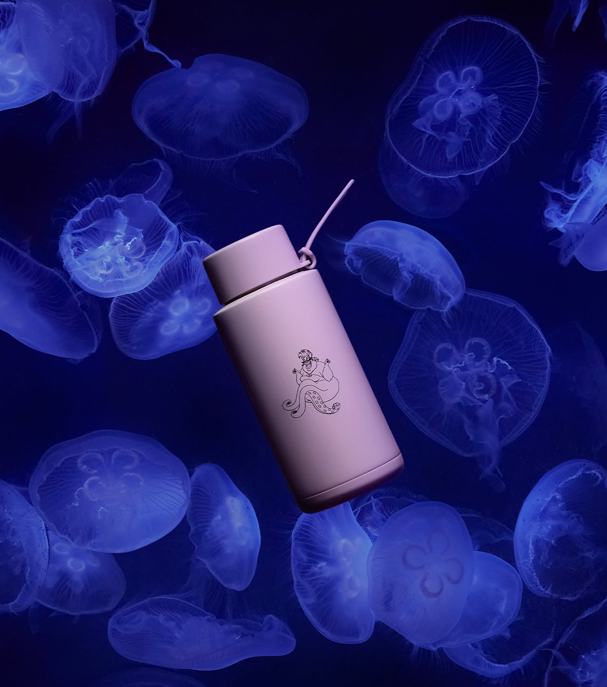 The Little Mermaid Ceramic Reusable Water Bottle - 34oz (1000ml) Insulated Travel Mug for Kids & Adults - Perfect for School, Gym, Hiking & Outdoor Activities