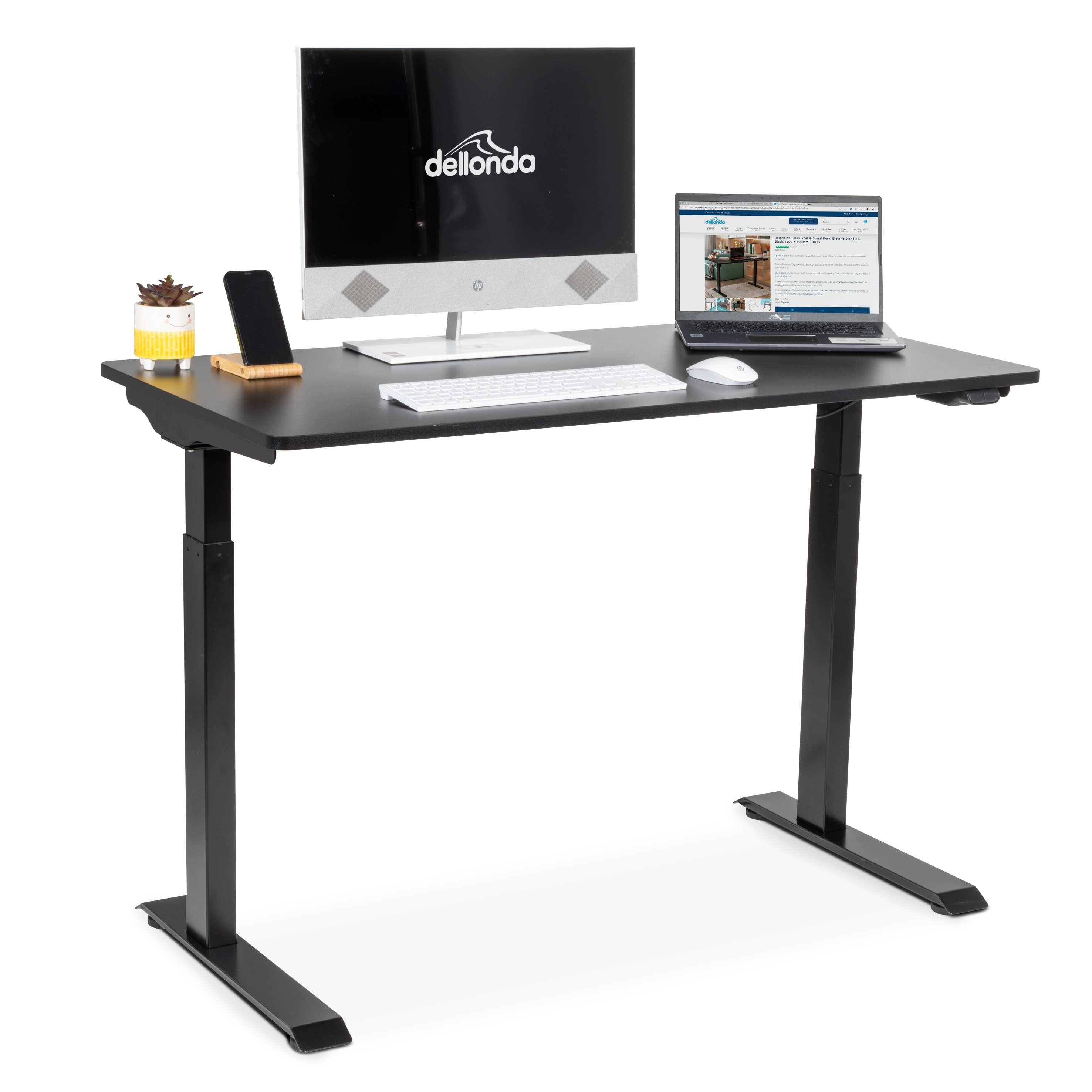 Electric Height Adjustable Sit Stand Desk - 47.2