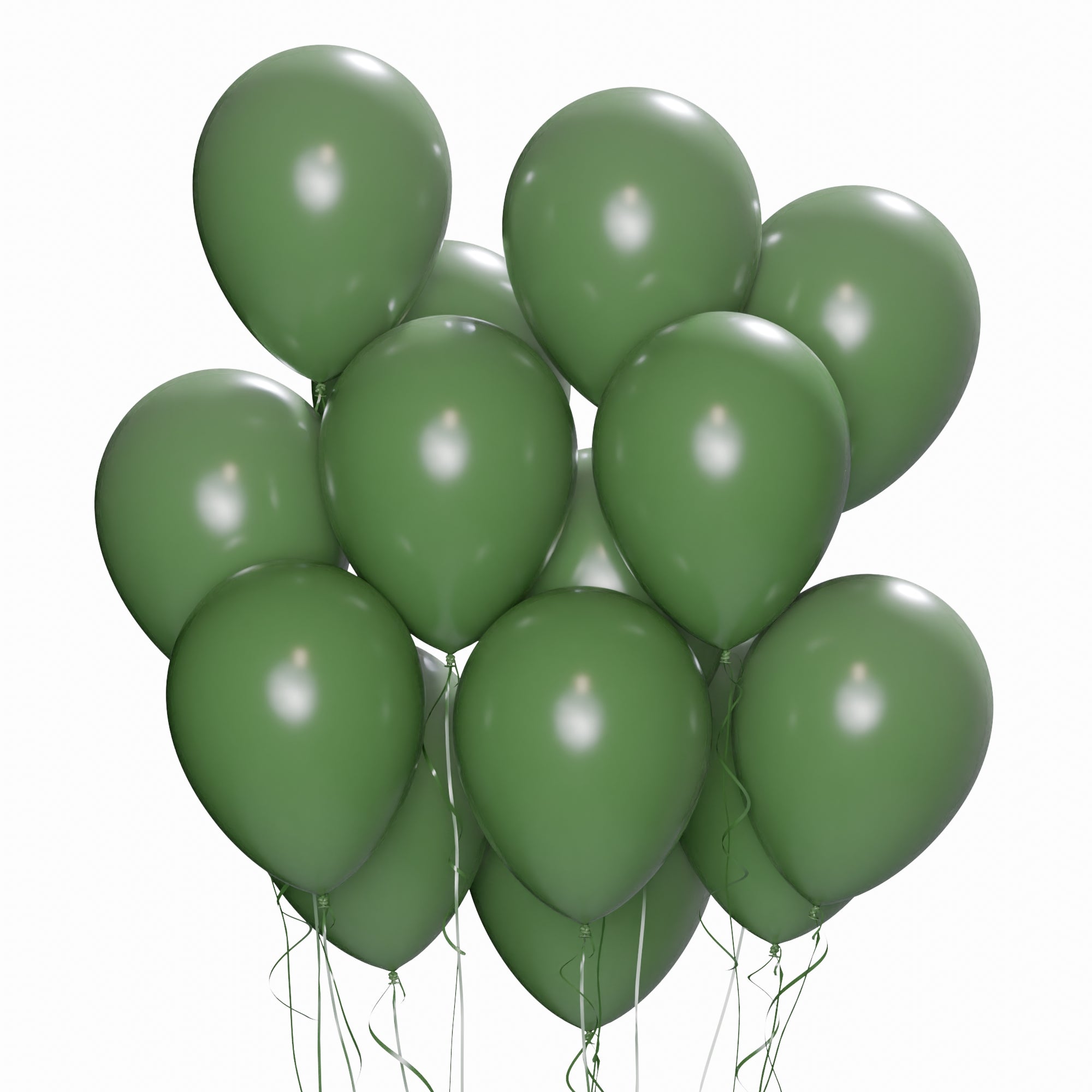 Premium 12-Inch Avocado Green Latex Balloons - Pack of 15 | Eco-Friendly Party Decorations for Birthdays, Weddings & Baby Showers