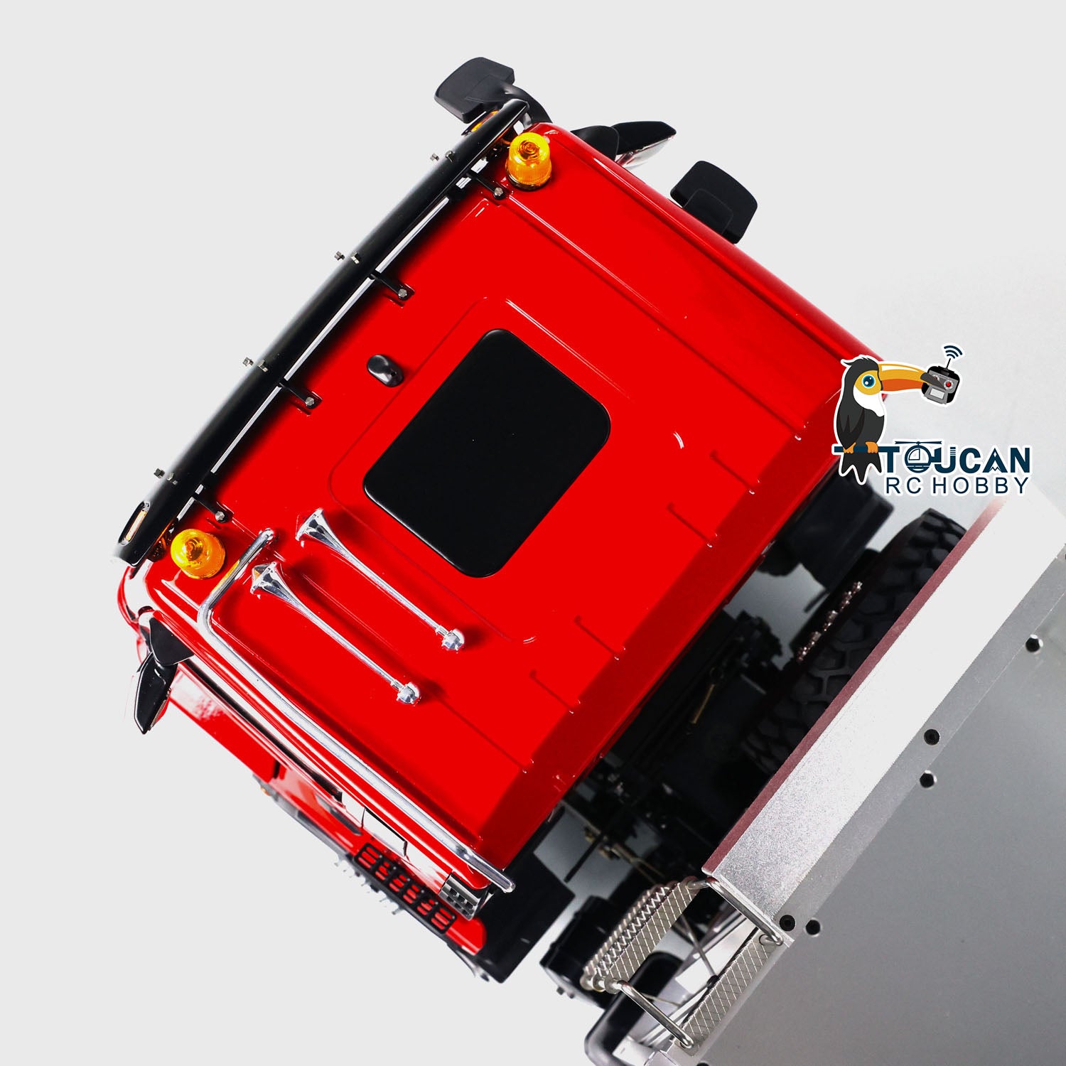1/14 Scale LESU Custom RTR RC Hydraulic Dump Truck - 8x8 Metal Chassis with Cabin, FS I6S Motor, Servo & ESC - Realistic Sound, Lights & Smoke Effects for Construction Site Play and RC Hobby Enthusiasts