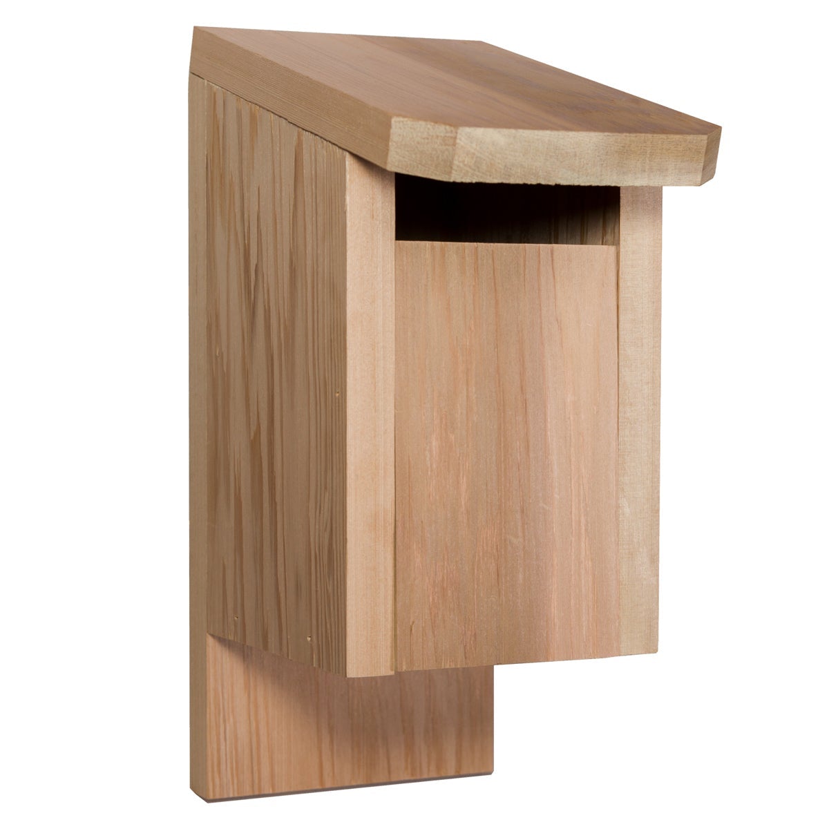 Premium Cedar Bluebird House - Natural Wood Bird Nesting Box for Outdoor Garden, Backyard & Wildlife Habitat - Attracts Bluebirds, Finches & Small Birds