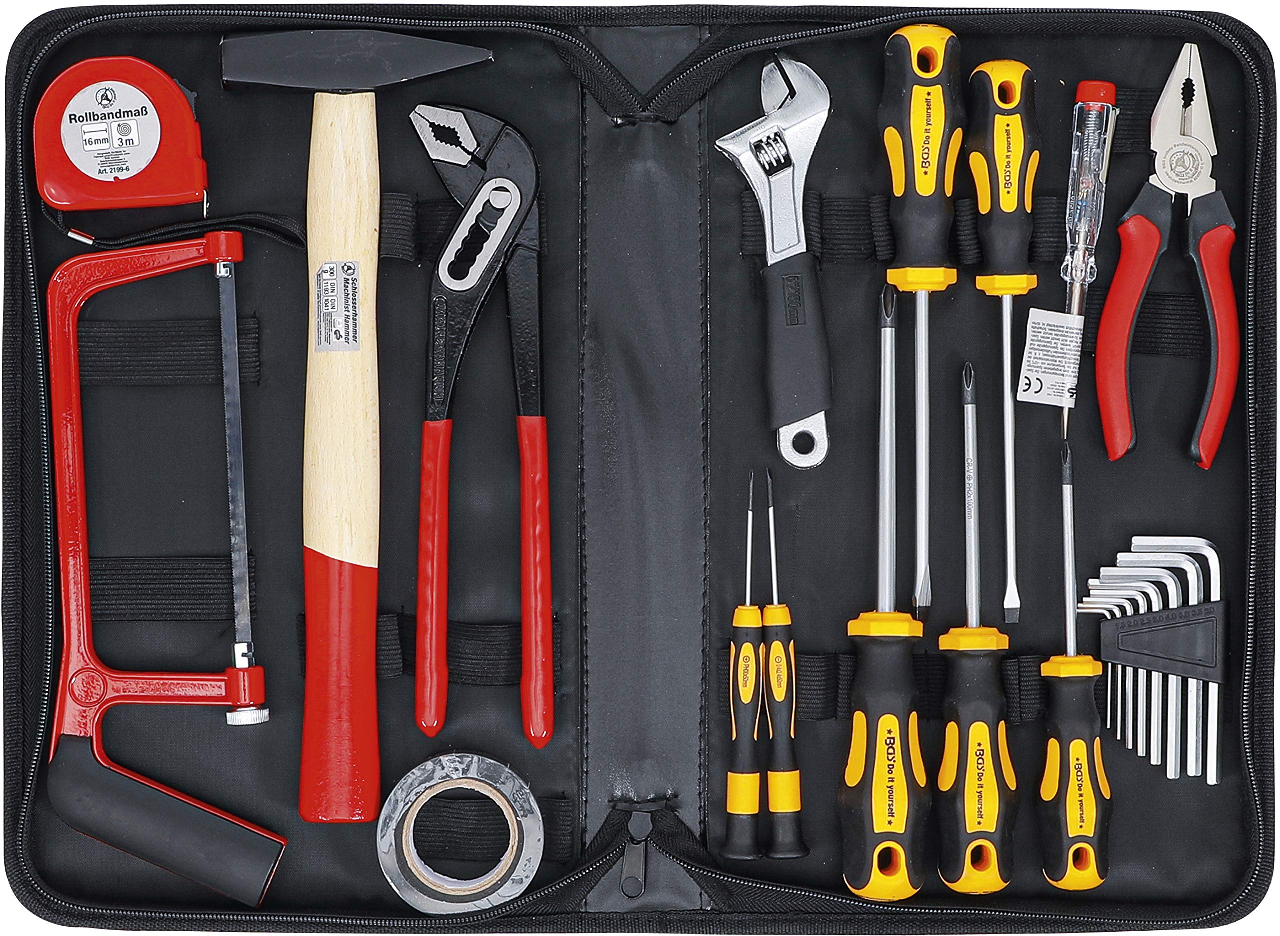 Kraftmann 2199 23-Piece Professional Tool Set for Home Repair, DIY Projects & Automotive Maintenance | Durable Hand Tools with Storage Case