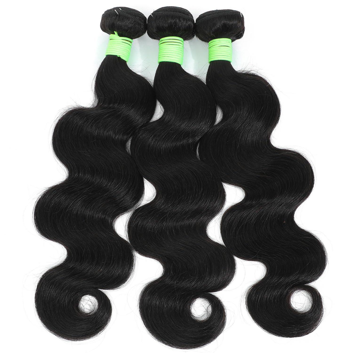 100% Unprocessed Brazilian Virgin Human Hair Bundles - Body Wave 16/18/20 Inch 12A Grade (3 Bundles) | Real Human Hair Extensions for Black Women | Natural Black | Perfect for Daily Styling, Special Occasions & Protective Hairstyles