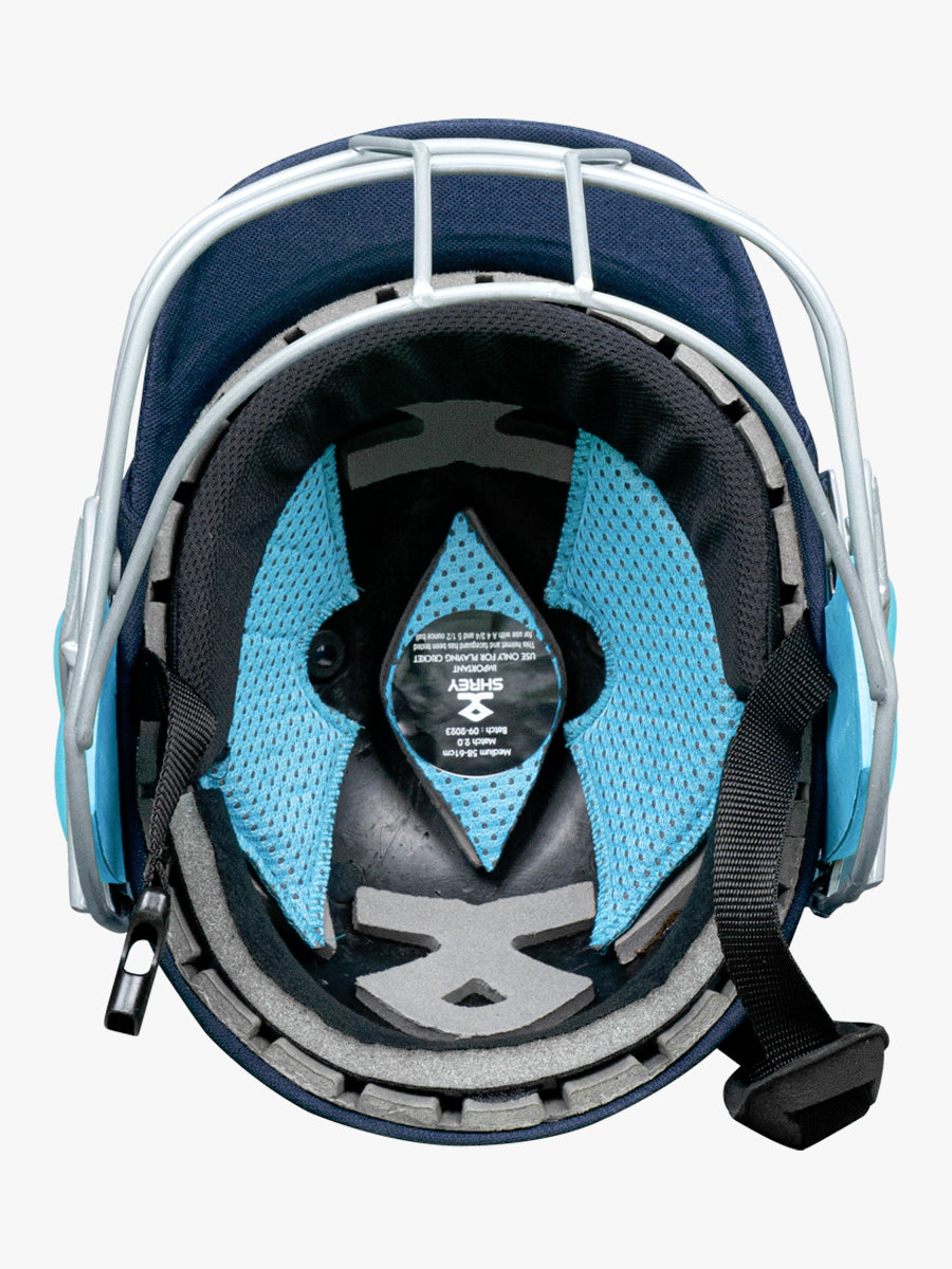 Shrey Match 3.0 Steel Cricket Helmet - Lightweight & Durable Protective Gear for Cricket Players - Perfect for Practice, Matches & Training Sessions