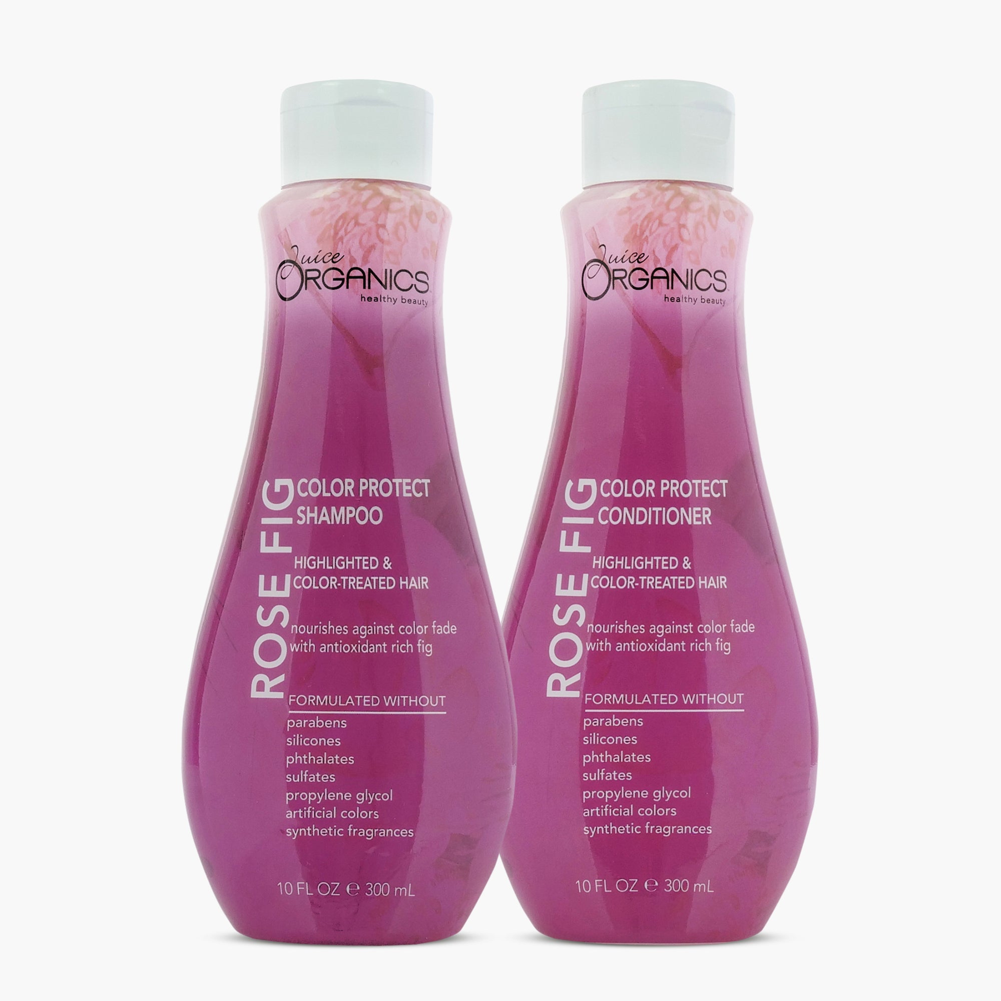 Rose Fig Color Protect Shampoo & Conditioner Set - Sulfate Free, Vegan Hair Care for Color Treated Hair - Perfect for Dry, Damaged Hair & Frizzy Hair Care Routine