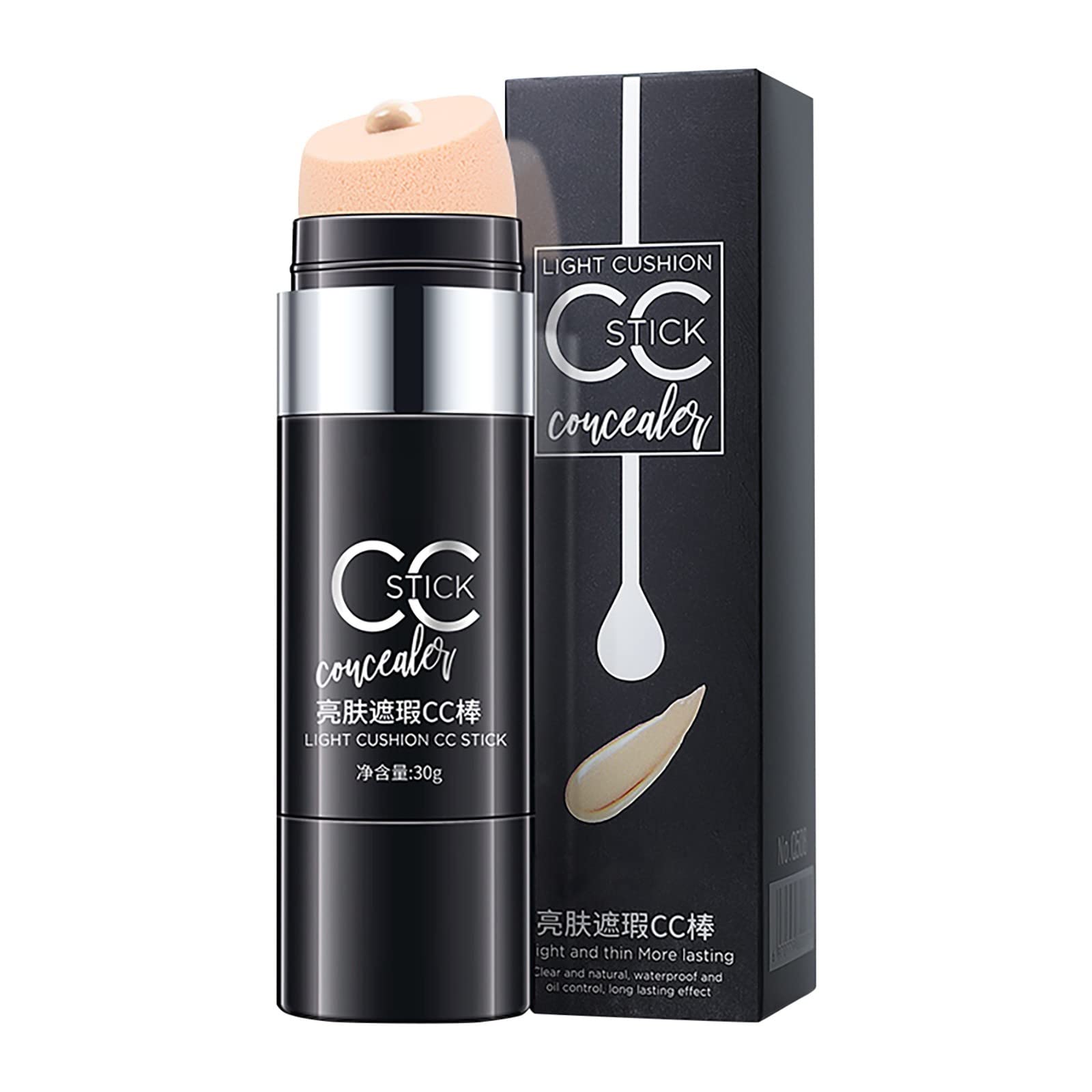 Moisturizing Cushion Concealer Stick - Skin Repair & Blemish Cover Makeup Pencil (White, One Size) | Perfect for Daily Makeup & Touch-Ups