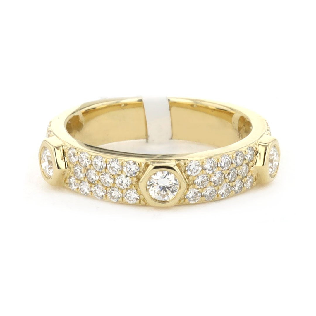 0.73 Carat Total Weight (CTW) Diamond Band Ring for Women - Elegant Wedding, Engagement, or Anniversary Jewelry Gift
