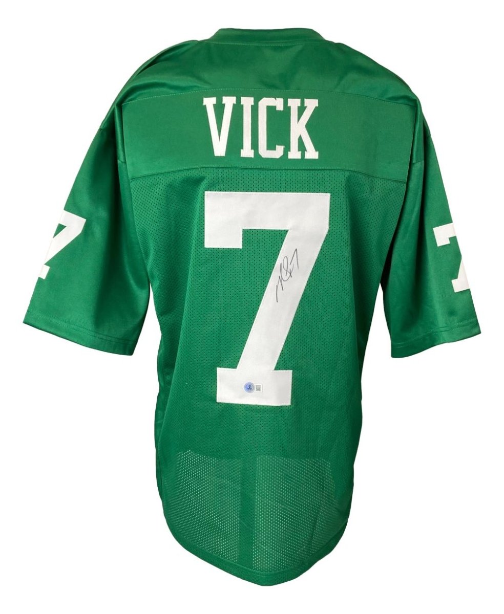 Michael Vick Autographed Philadelphia Eagles Kelly Green Football Jersey - Limited Edition with BAS ITP Certification - Perfect for Collectors, Eagles Fans, and Sports Memorabilia Displays