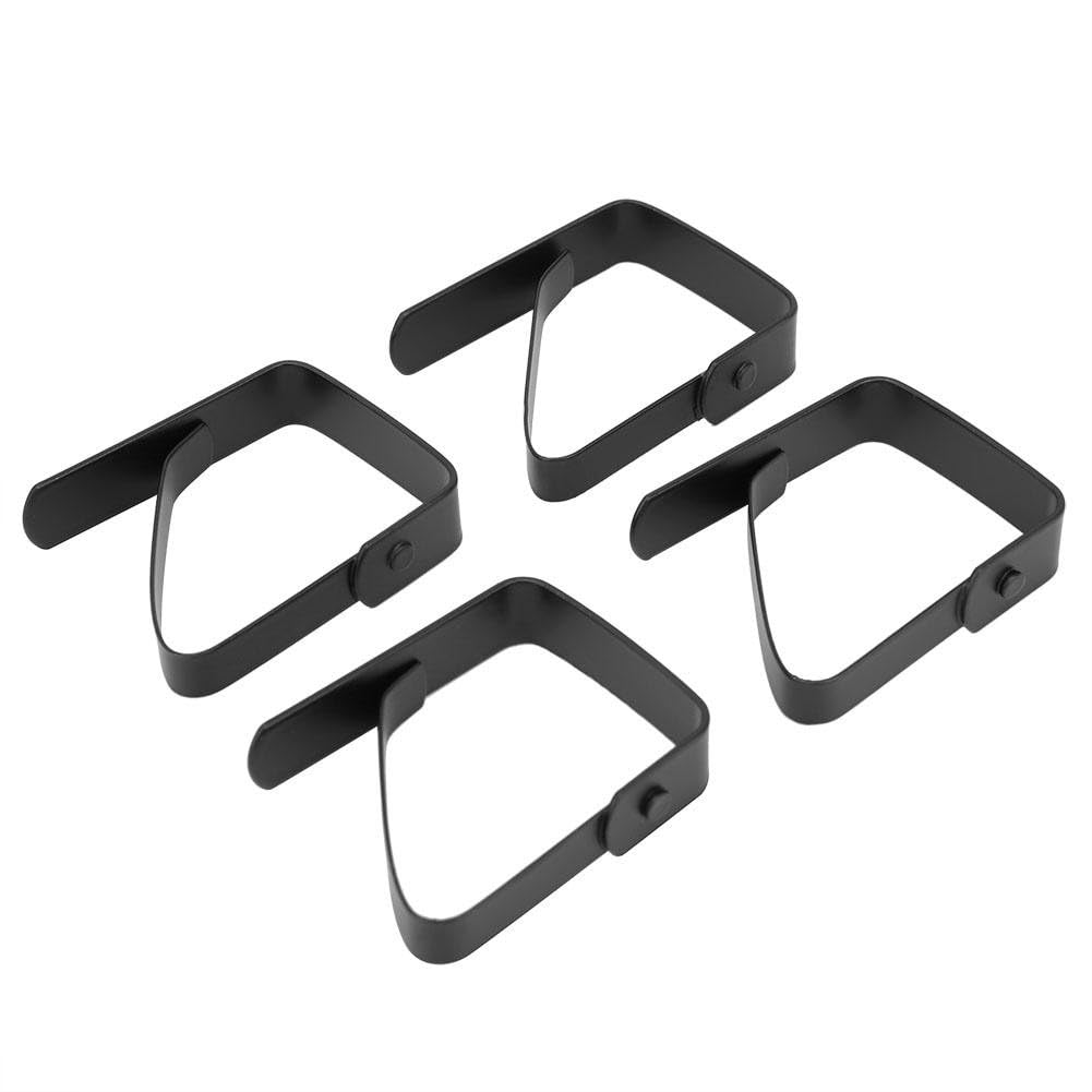 DEWIN Stainless Steel Tablecloth Clips - 4 Pack Large Anti-Slip Table Cover Clamps (5x4cm) for Outdoor Picnics, Parties & Home Dining