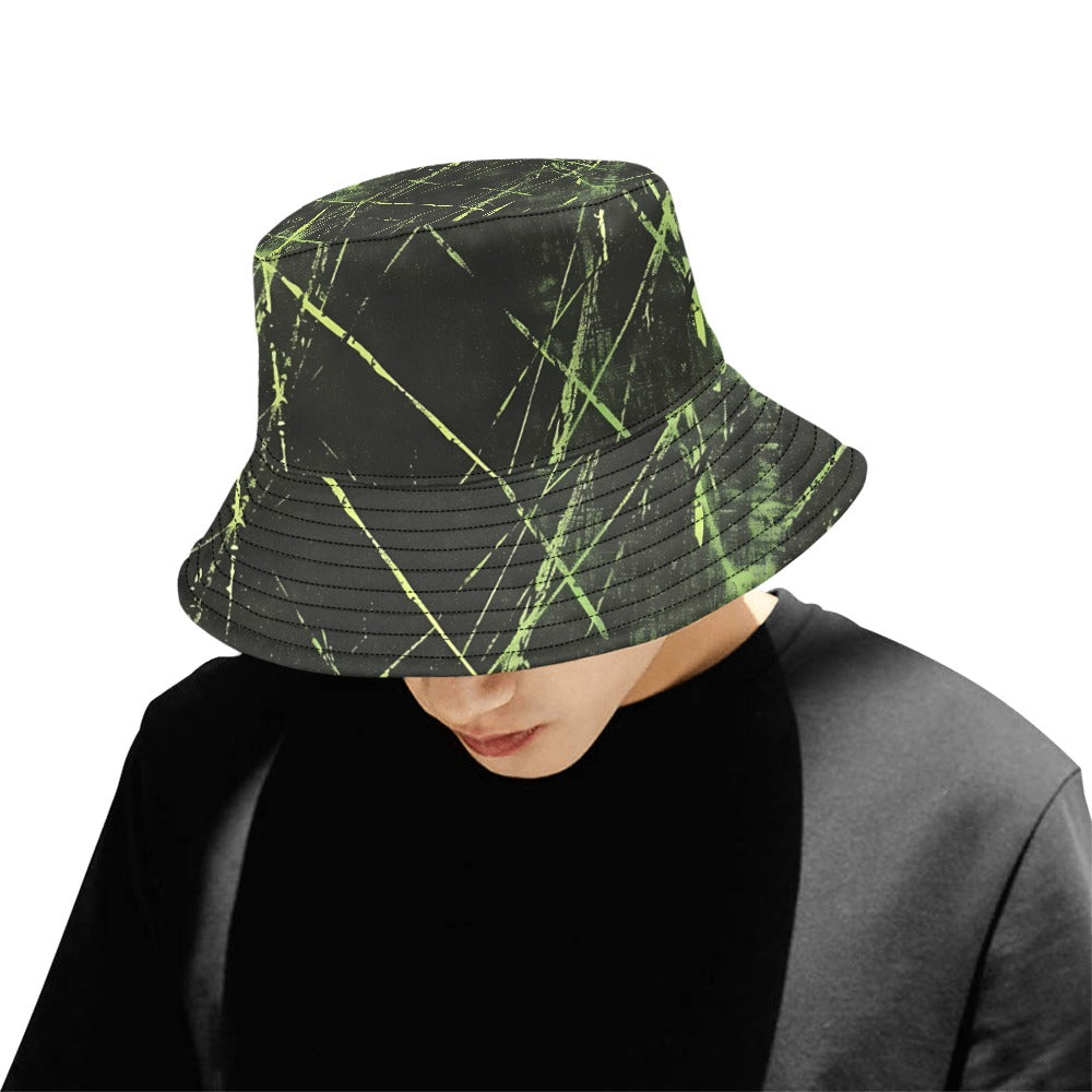 Green Strikes Bucket Hat for Men & Women - UV Protection Sun Hat for Outdoor Activities, Beach, Hiking, and Fishing