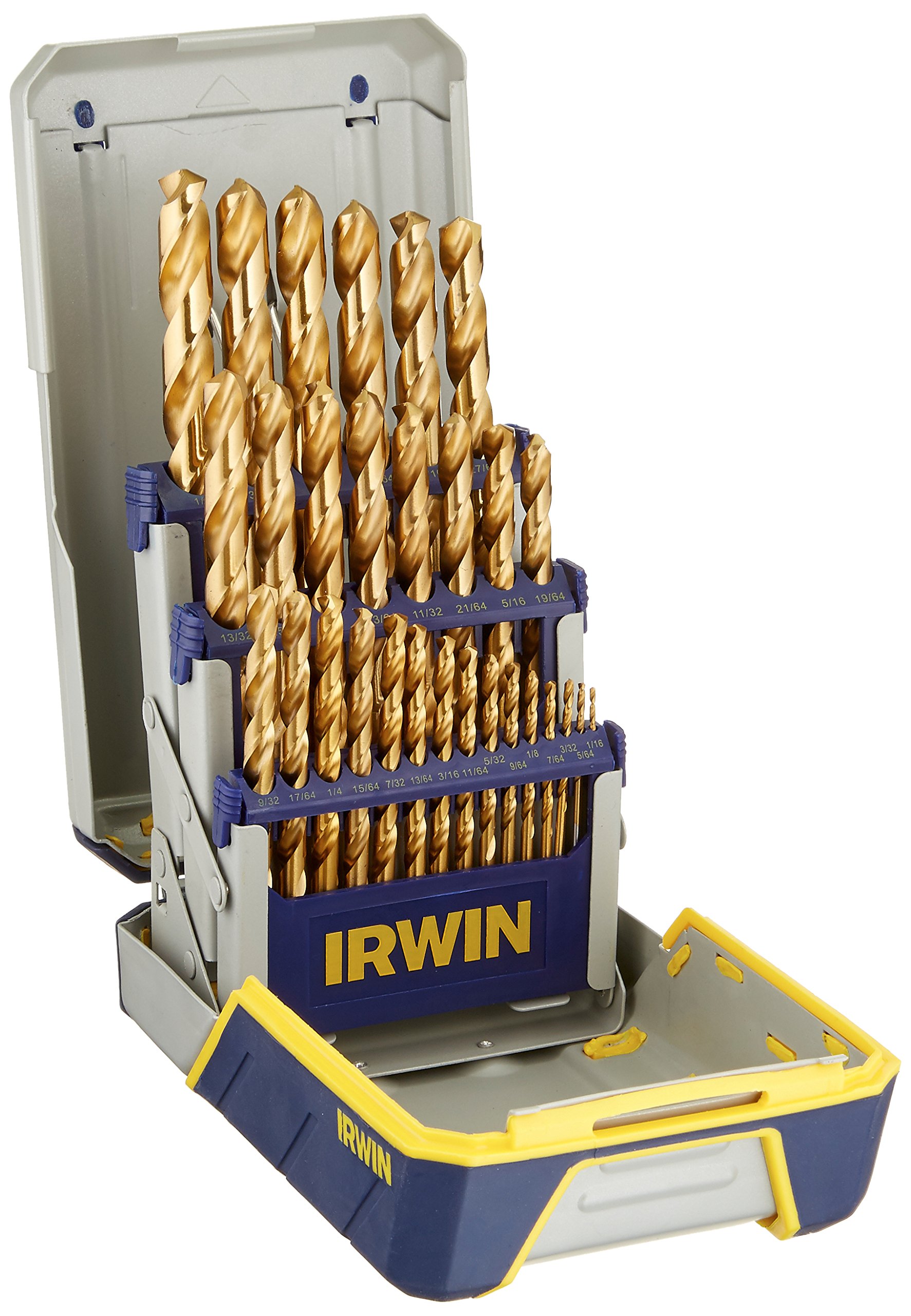 **Irwin Tools IRWIN 29-Piece Titanium Nitride Coated Drill Bit Set (3018003) - Perfect for Woodworking, Metal Drilling & DIY Home Projects**