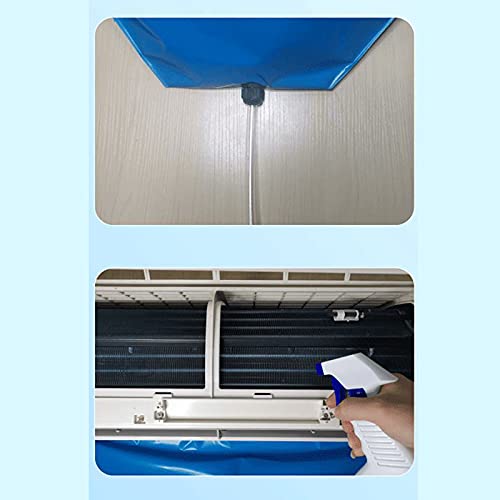 VALINK Split Air Conditioning Service Bag - Waterproof AC Cover Kit with Drain Outlet, 2 Scrapers & Cleaning Towel for Dust Protection | Perfect for HVAC Maintenance, Wall Unit Cleaning & Professional AC Service