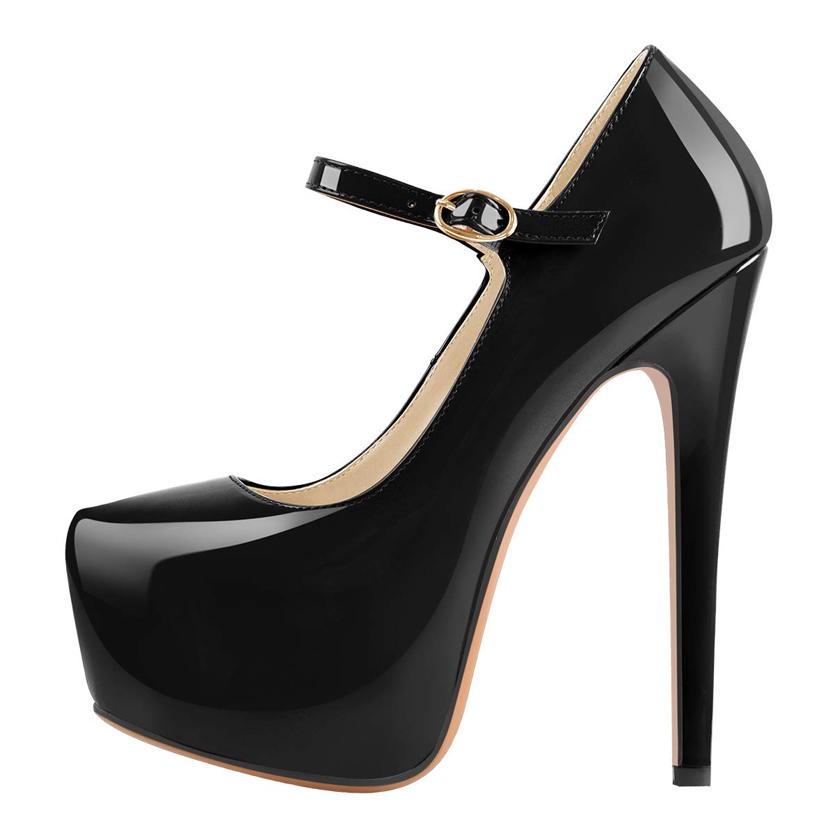 Yolkomo Women's Platform Heels - Ankle Strap Stiletto High Heel Sandals for Parties, Weddings & Night Out | Comfortable Dress Shoes for Women