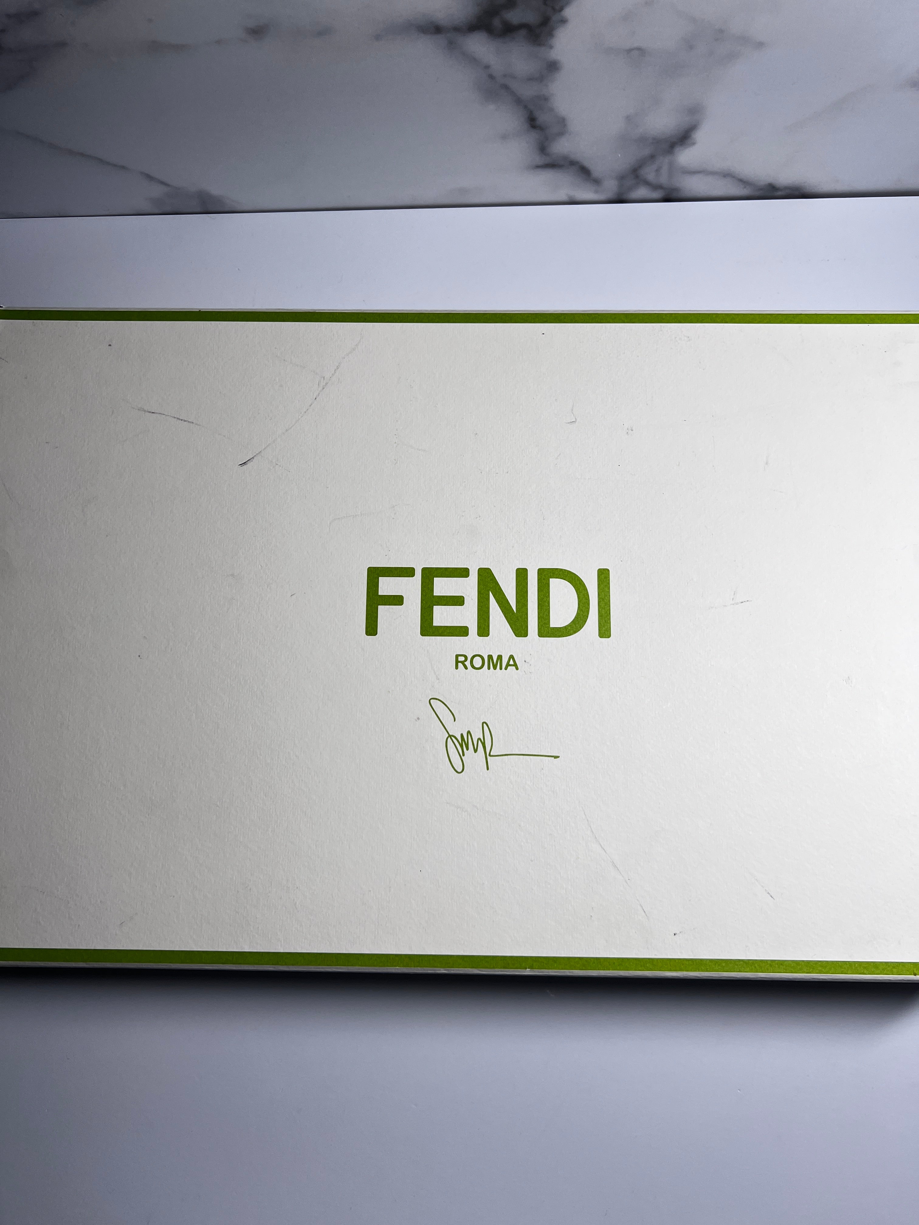 Fendi & SJP Green Sequin Baguette Bag - Luxury Designer Clutch for Evening Parties, Weddings & Special Occasions