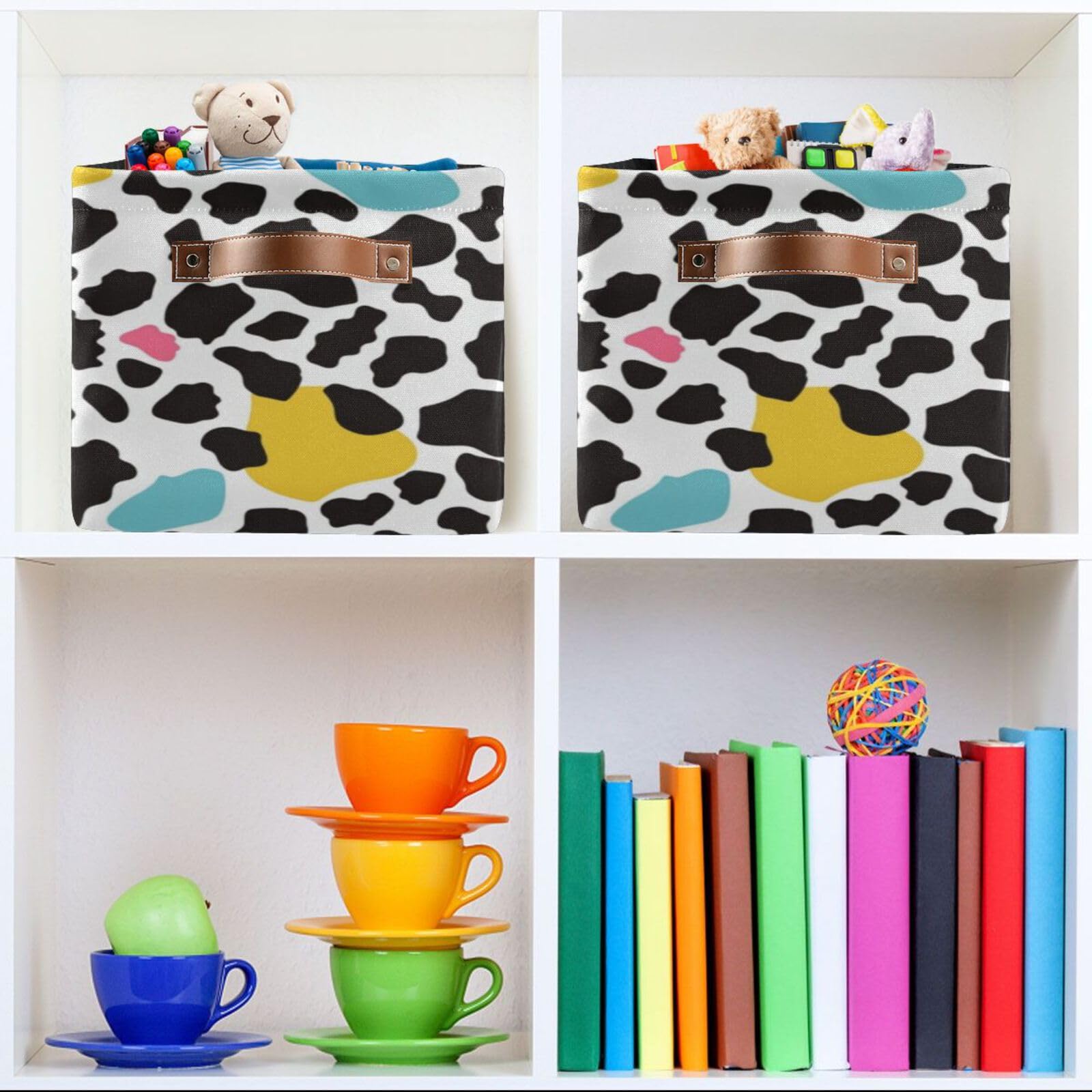 Large Fabric Storage Bins with Handles - Collapsible Closet Organizer for Clothes, Toys & Home