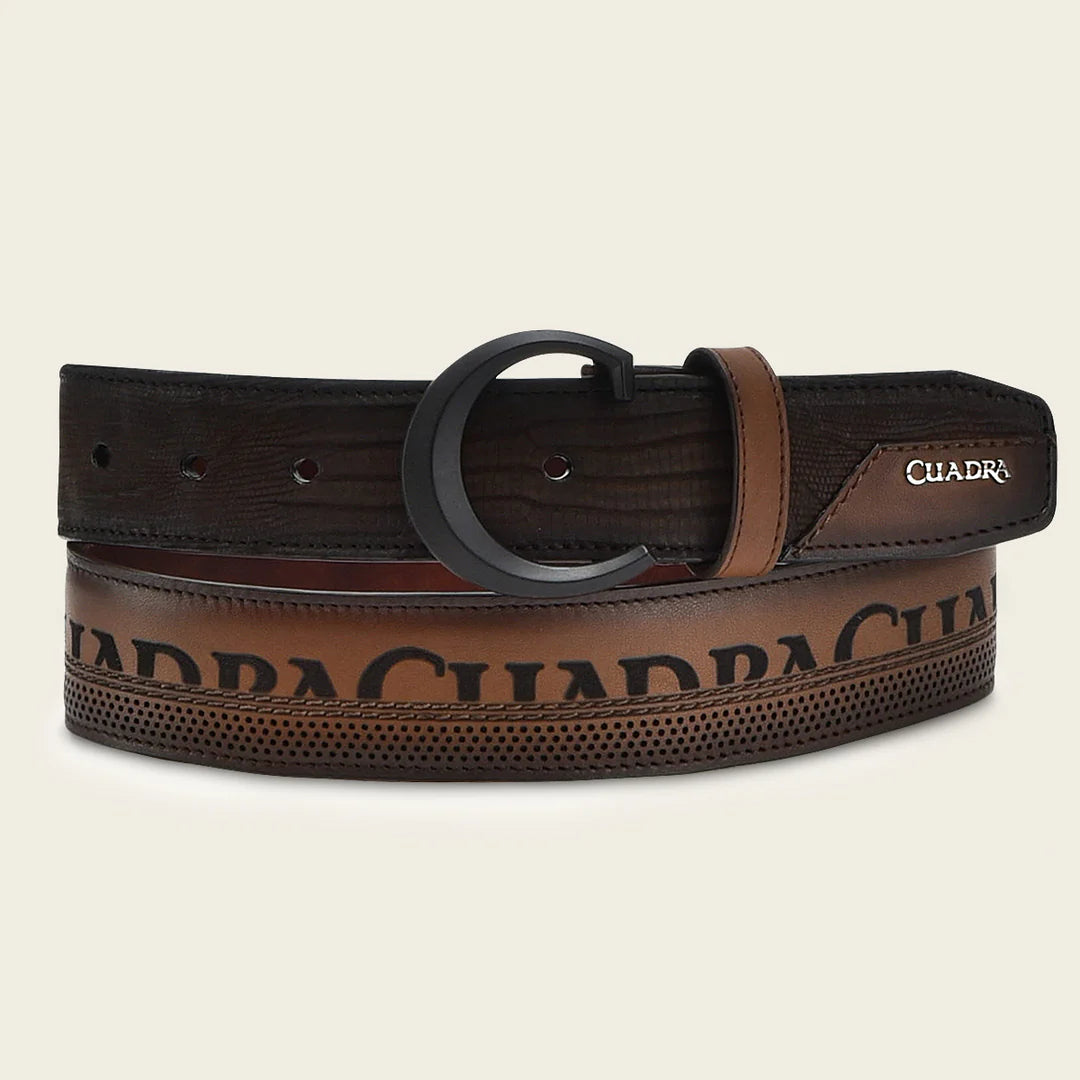 CS551LT Genuine Lizard Skin Western Belt for Men - Stylish Casual & Cowboy Fashion Accessory - Perfect for Rodeo, Ranch Work, and Everyday Wear