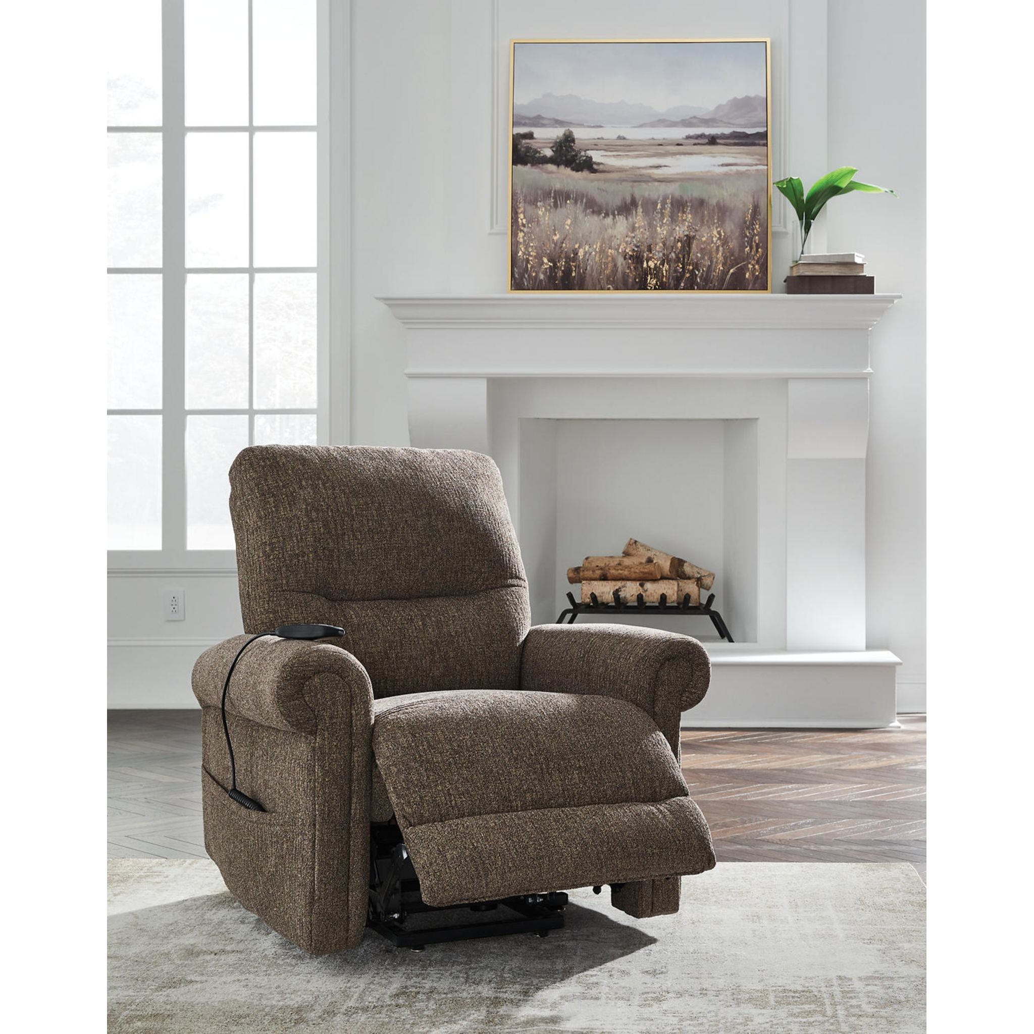 Aureta Power Lift Recliner Chair for Elderly - Electric Massage Reclining Sofa with Heat & USB Ports - Perfect for Living Room, Home Theater & Senior Comfort