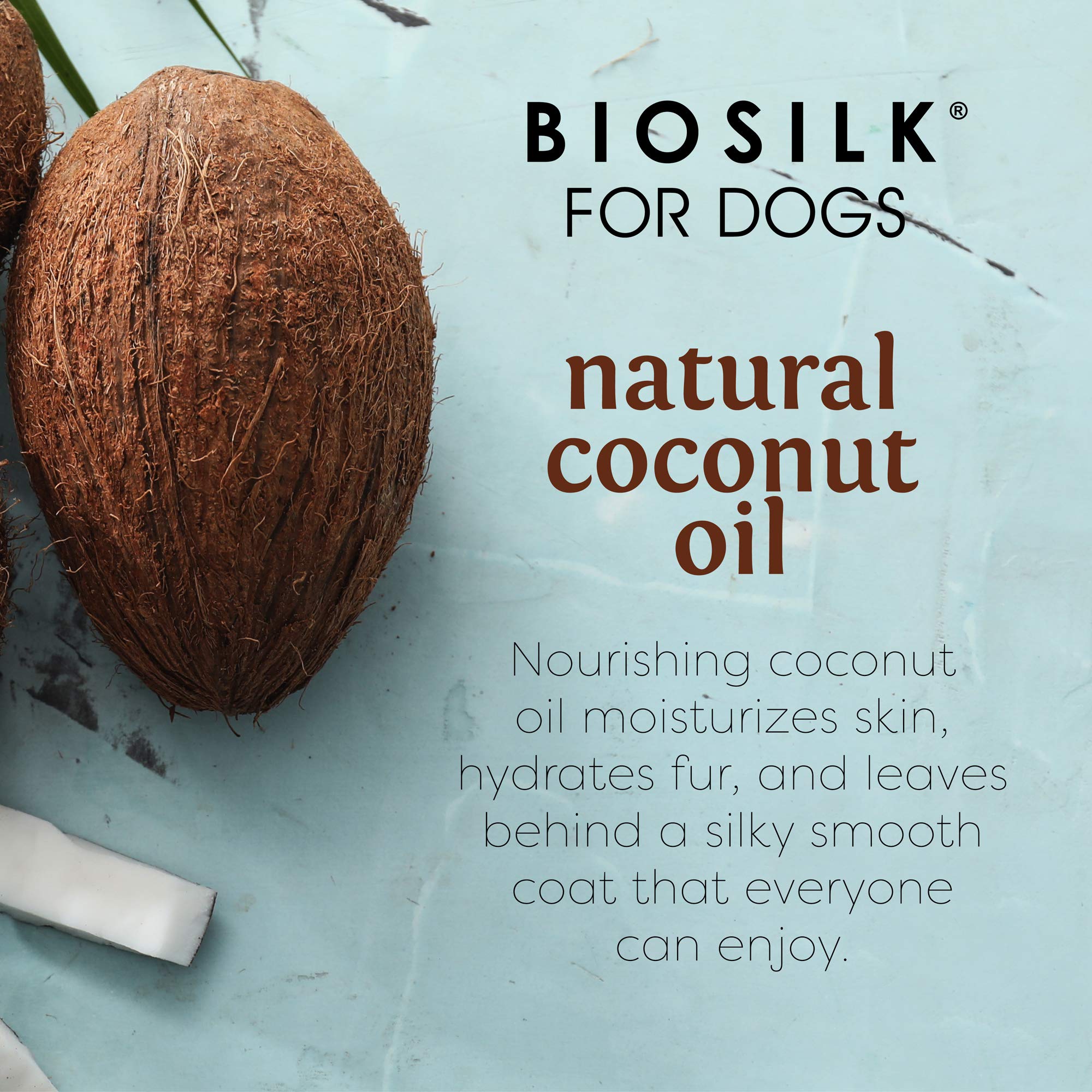 **BioSilk for Dogs Silk Therapy Shampoo with Coconut Oil – Natural Conditioning & Detangling Spray for Pets – 12 Pack | Gentle Cleansing for Soft, Shiny Fur – Perfect for Bath Time & Grooming**