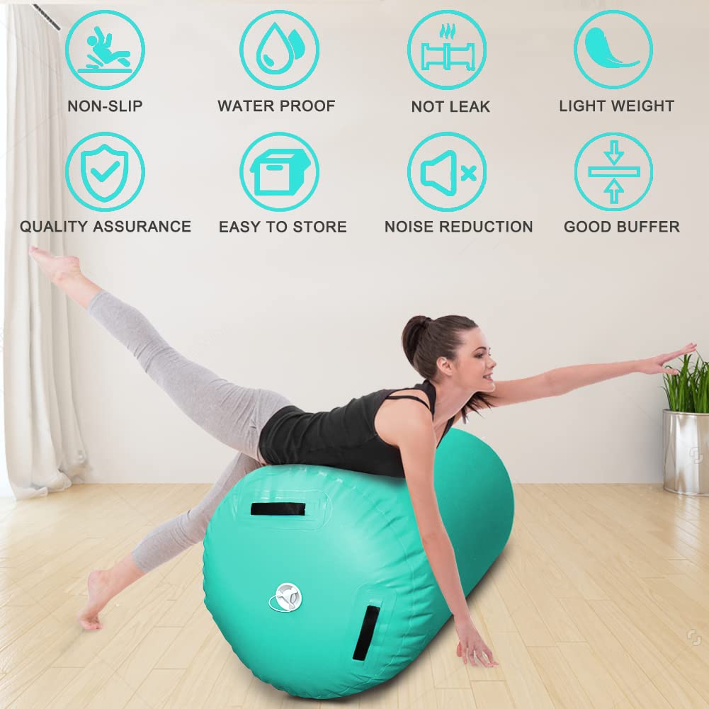 GLANT Air Mat Tumble Track AirSpot - Inflatable Gymnastics Training Springboard for Kids & Adults - Perfect for Home Practice, Gym Training, and Backyard Tumbling Exercises