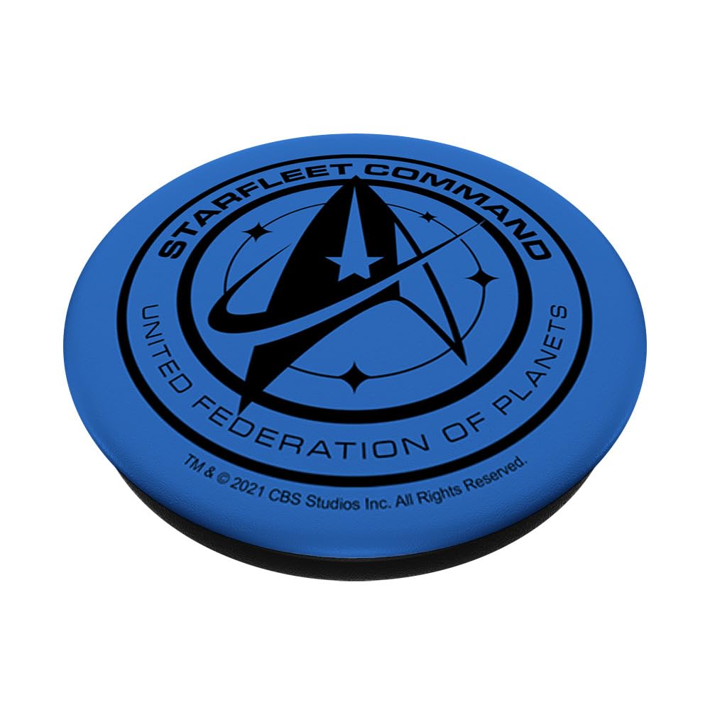 Star Trek Discovery United Federation of Planets Blue Badge PopSockets Standard PopGrip - Swappable Phone Grip & Stand for Phones, Tablets, and Cases | Perfect for Trekkies, Collectors, and Sci-Fi Fans
