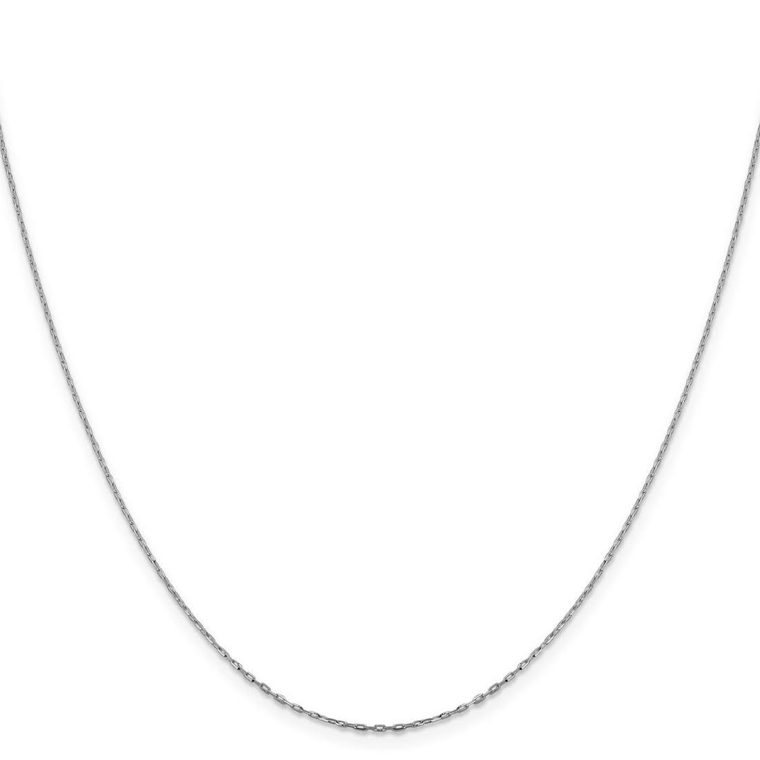 14K Gold Sparkle Cut Long Open Link Chain Necklace for Women & Men - Adjustable Lengths 16-24 Inch | Elegant Layering, Gift Giving & Everyday Wear