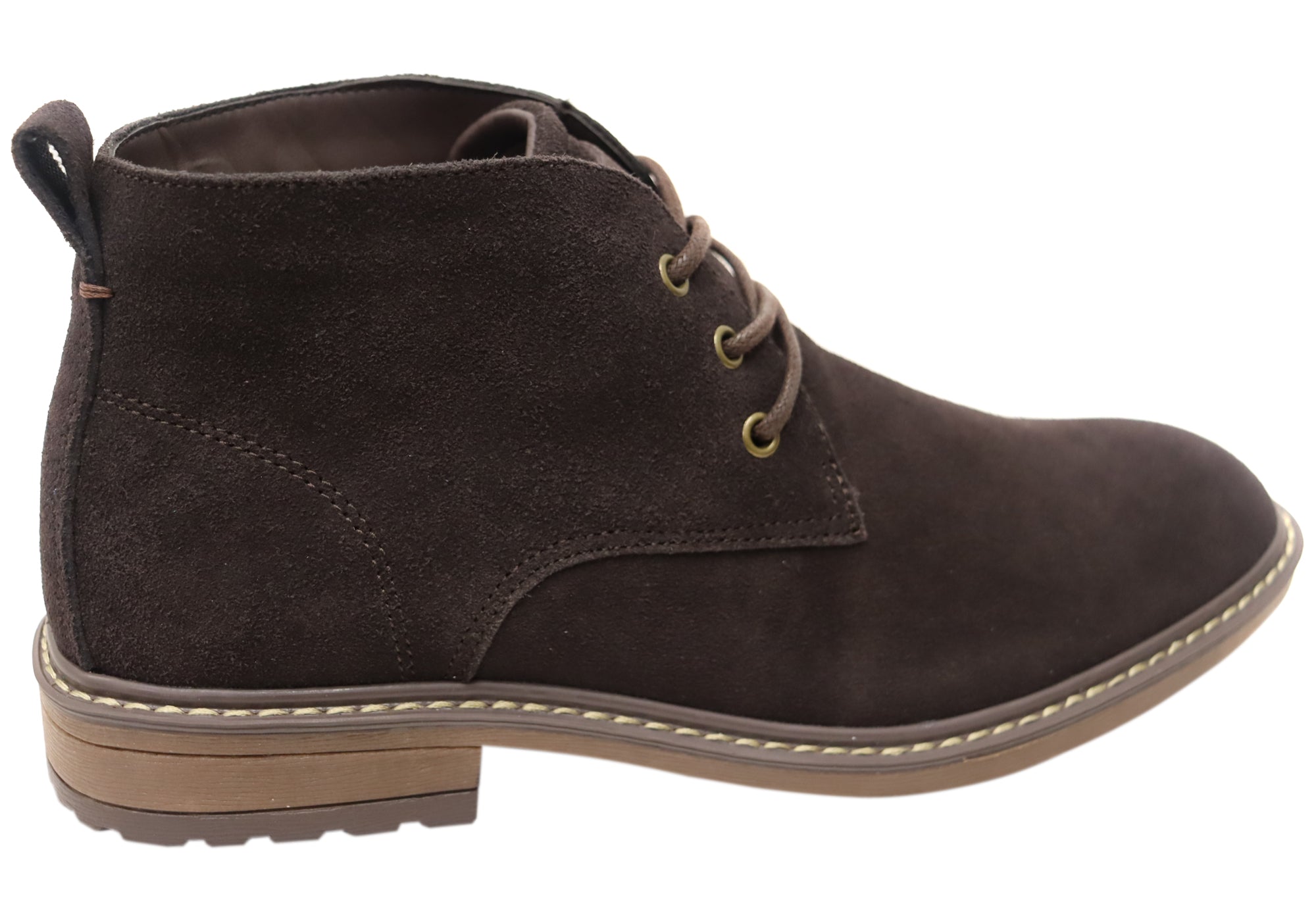 Boris Men's Leather Suede Lace-Up Boots - Comfortable & Durable Casual Shoes for Walking, Hiking & Everyday Wear